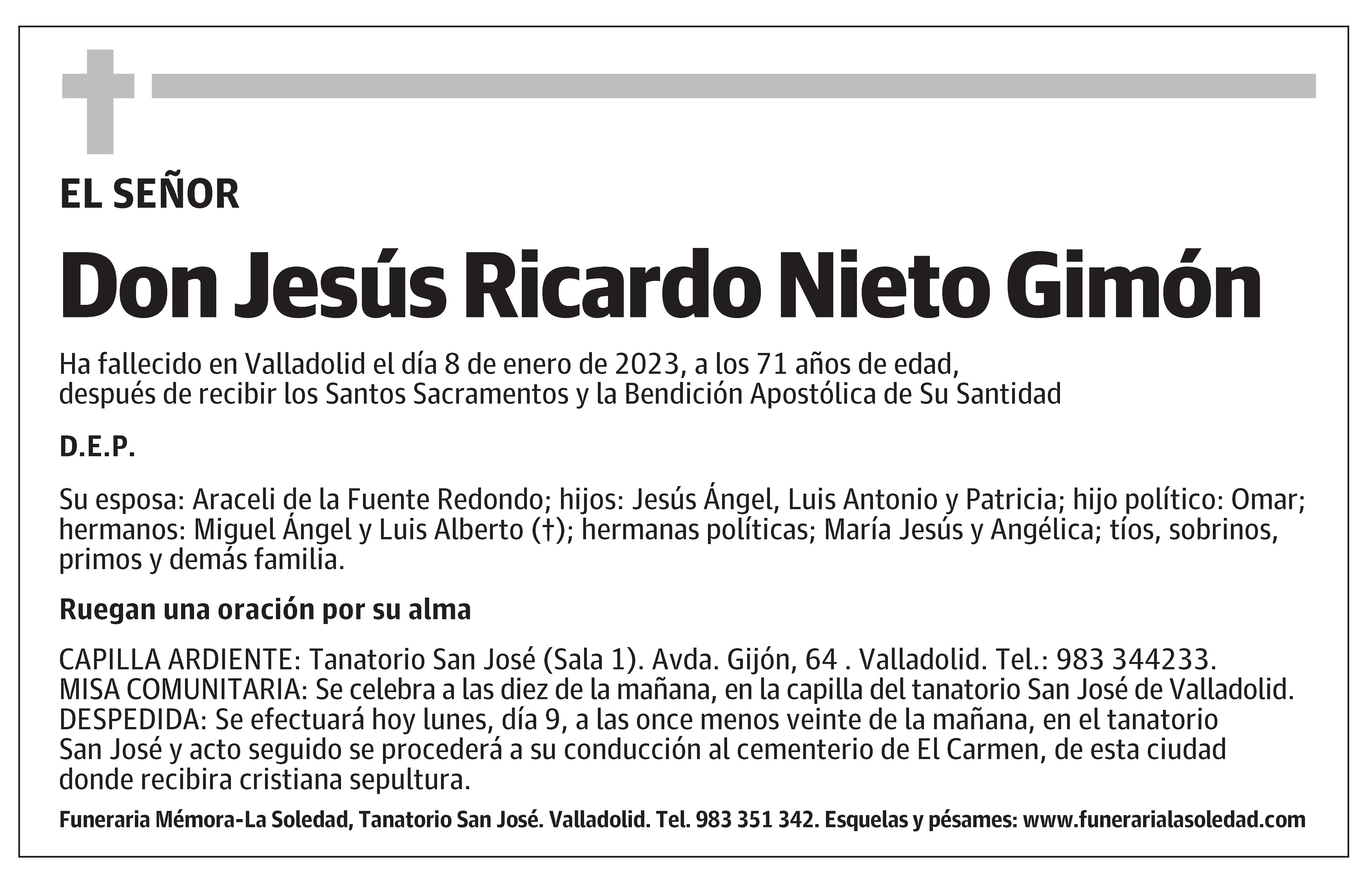 Jesús Ricardo Nieto Gimón