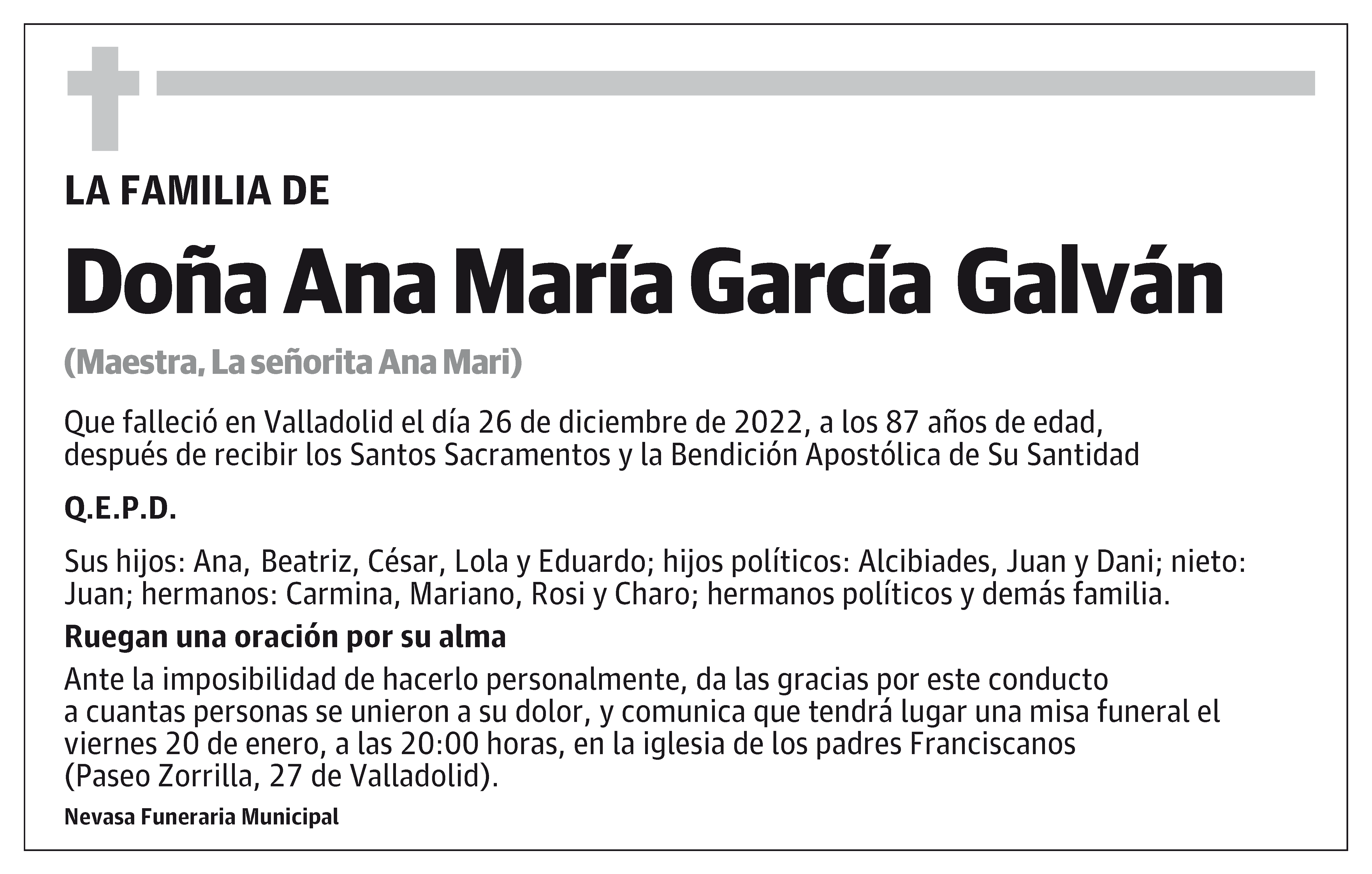 Ana María García Galván
