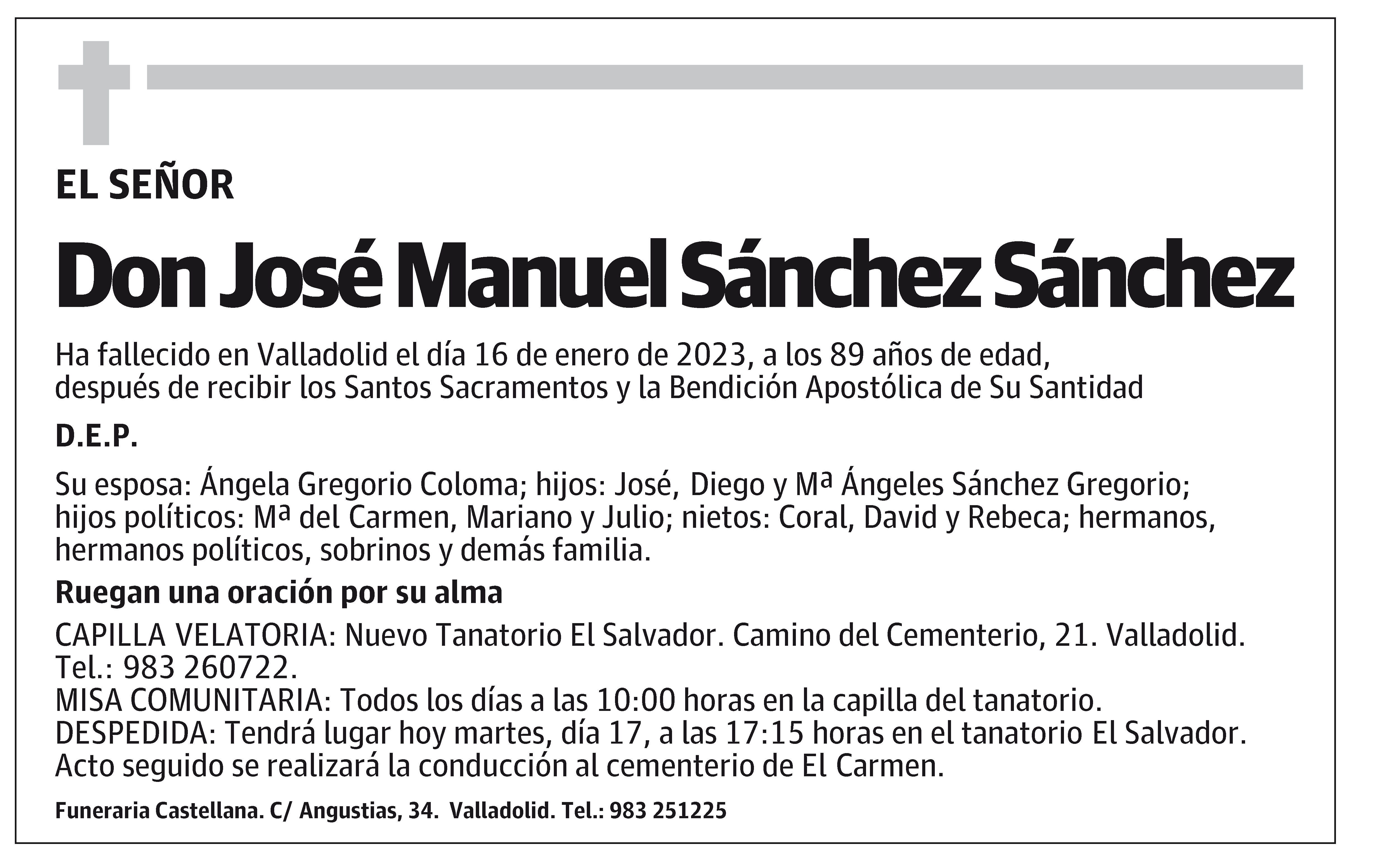 José Manuel Sánchez Sánchez