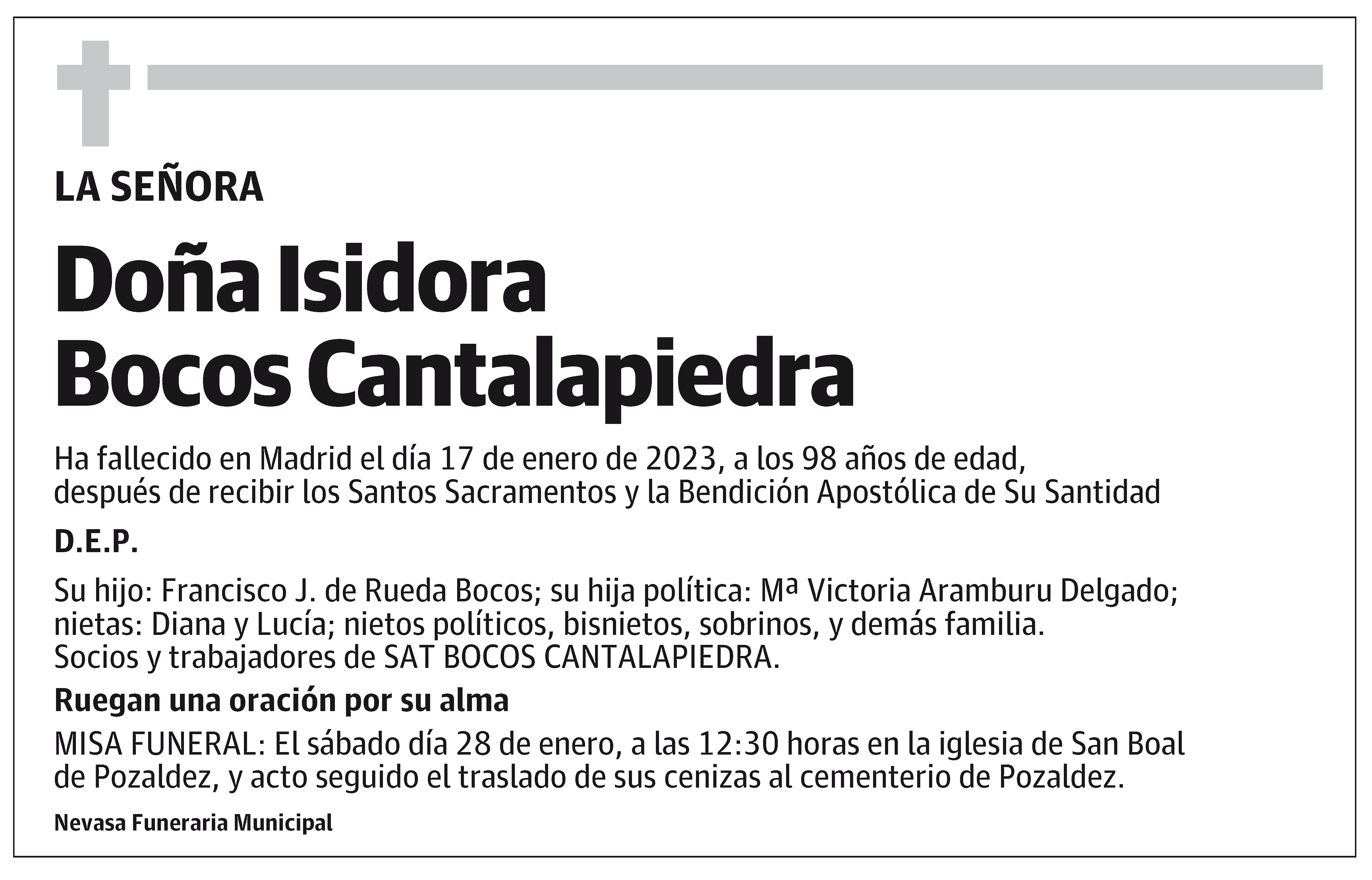 Isidora Bocos Cantalapiedra