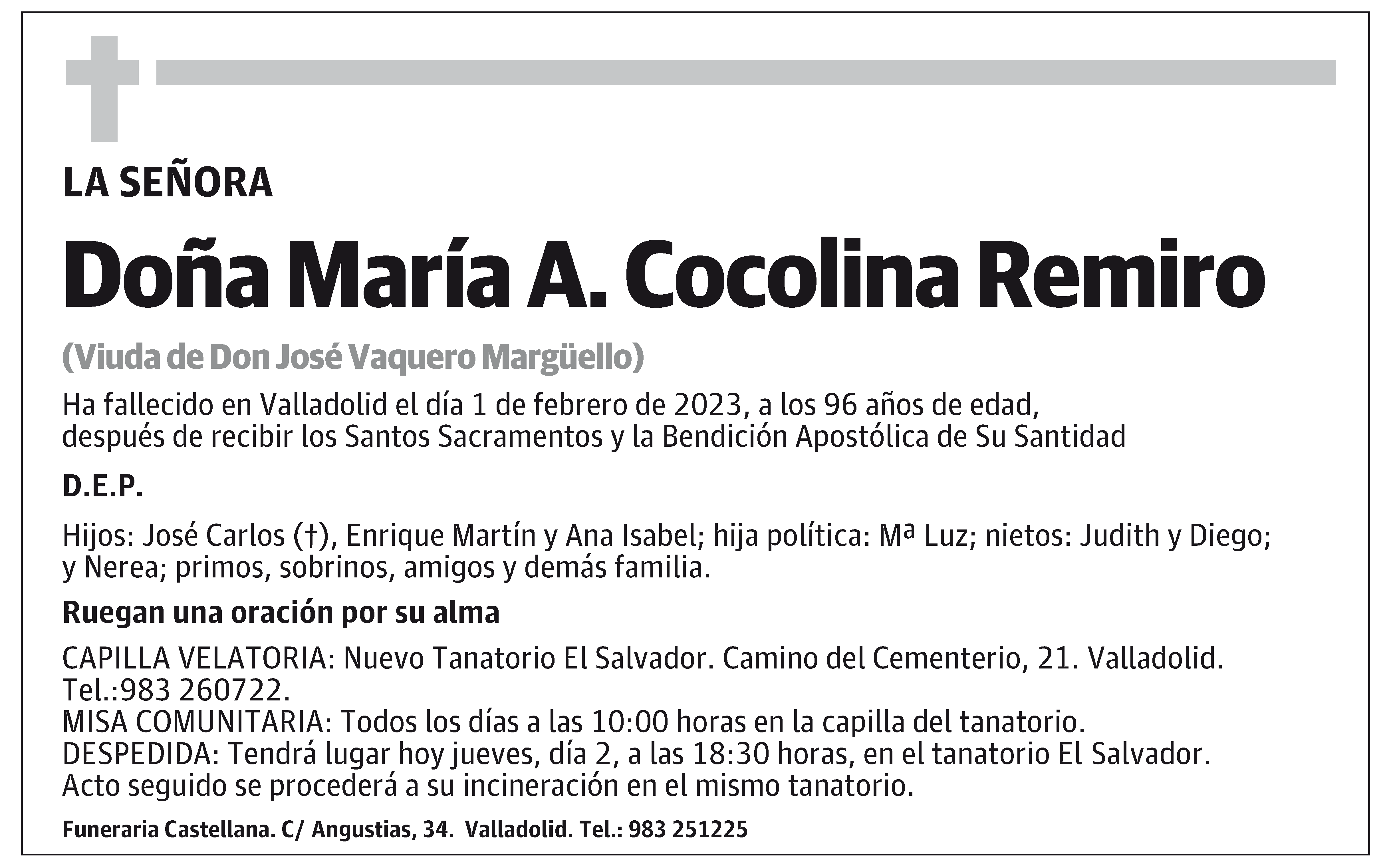 María A. Cocolina Remiro