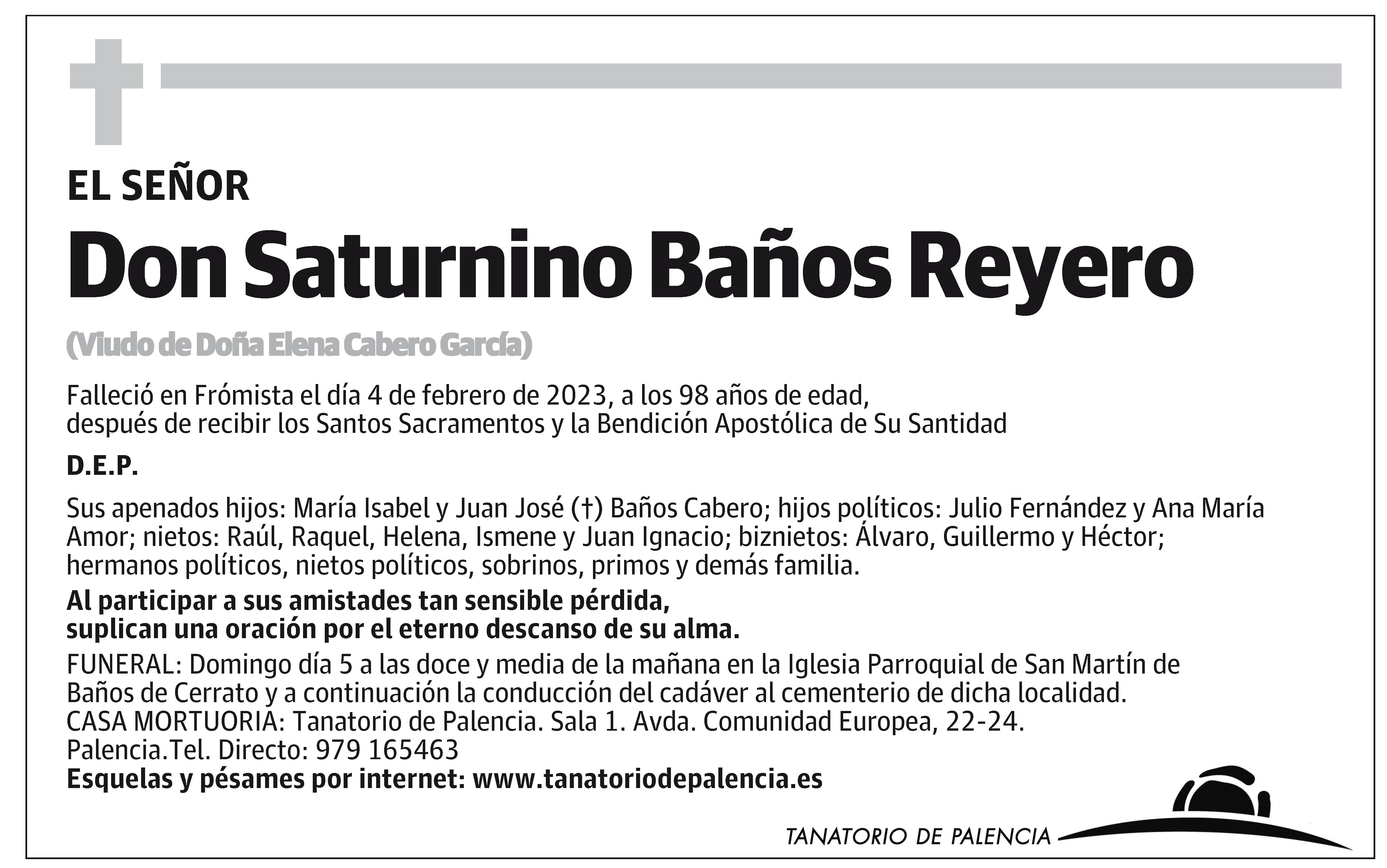 Saturnino Baños Reyero