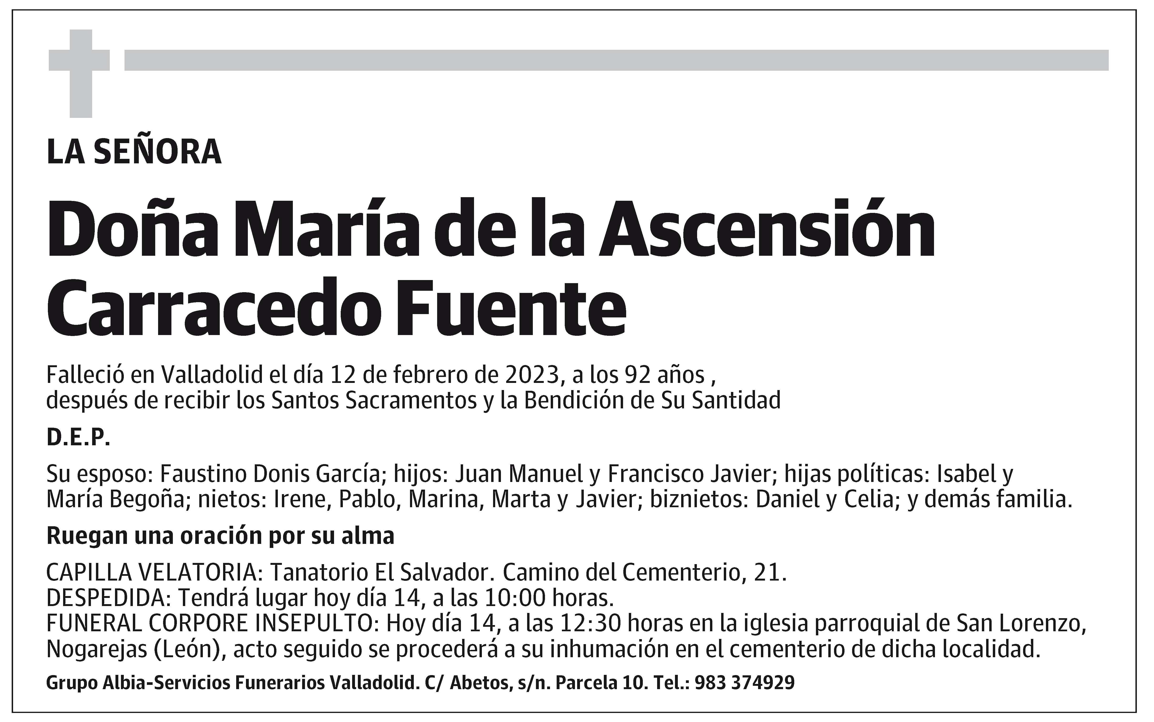 María de la Ascensión Carracedo Fuente