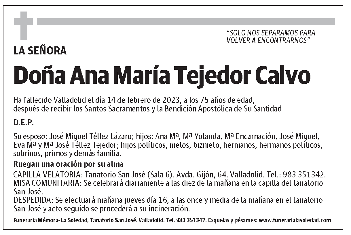 Ana María Tejedor Calvo