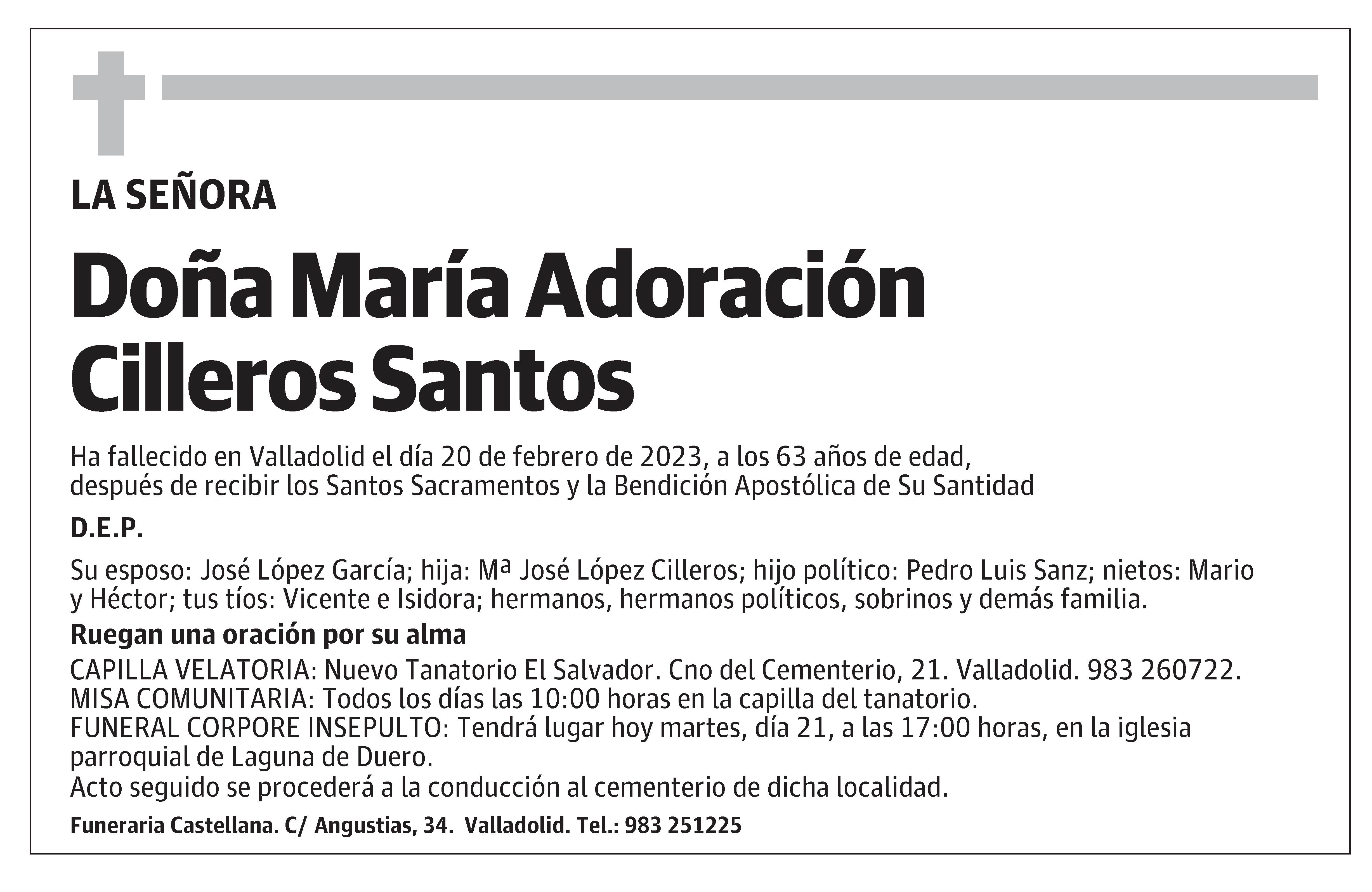 María Adoración Cilleros Santos