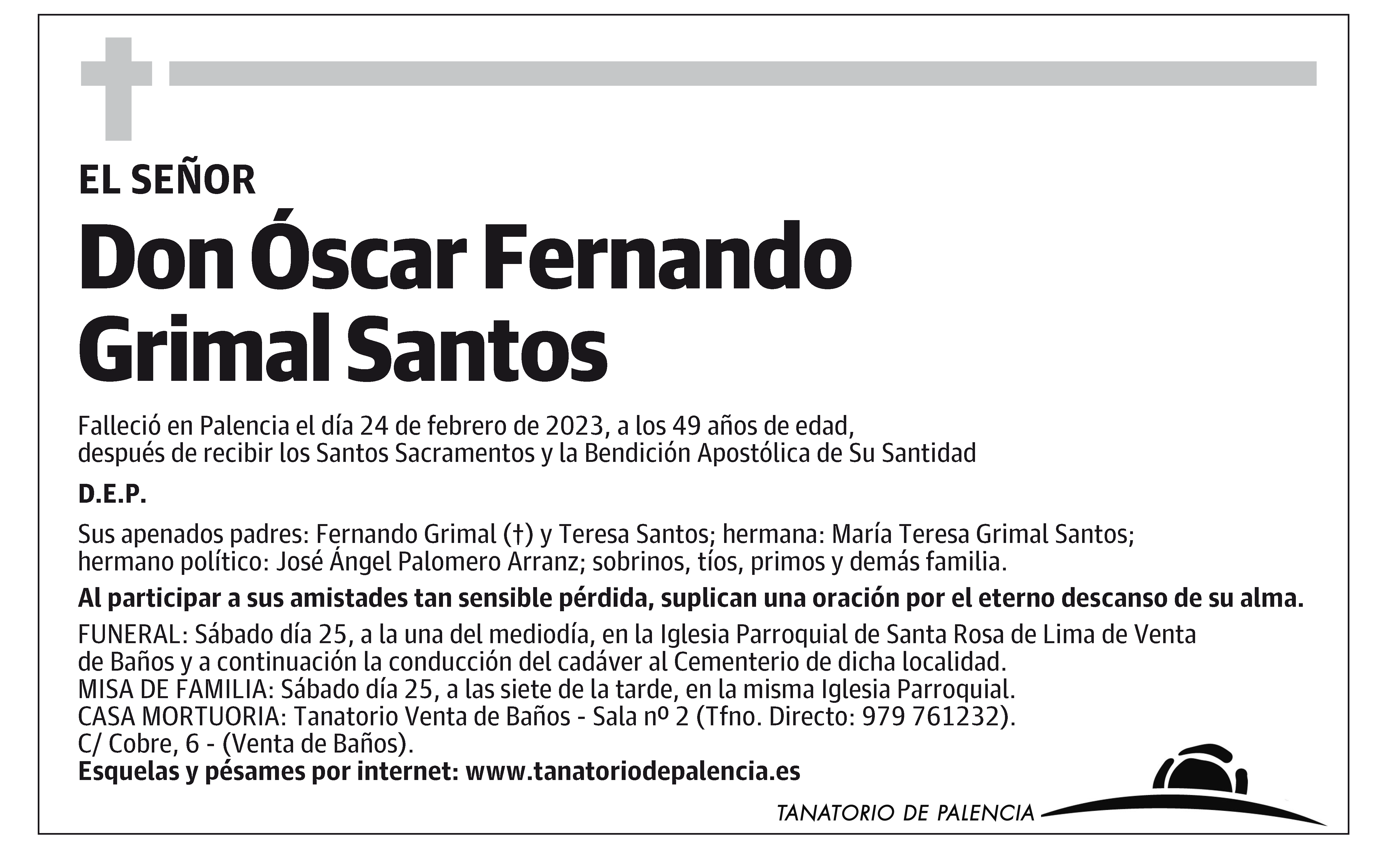 Óscar Fernando Grimal Santos