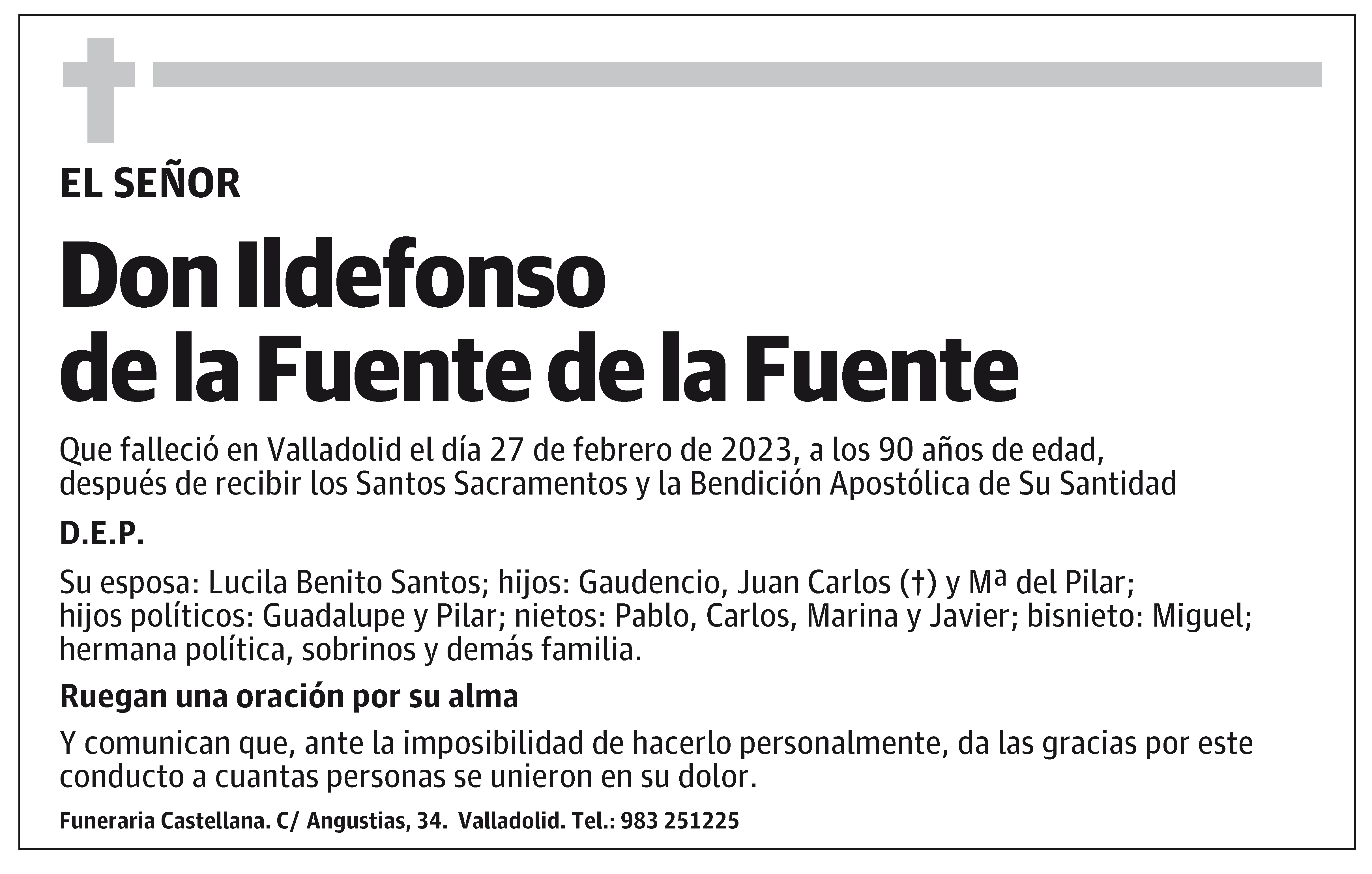 Ildefonso de la Fuente de la Fuente