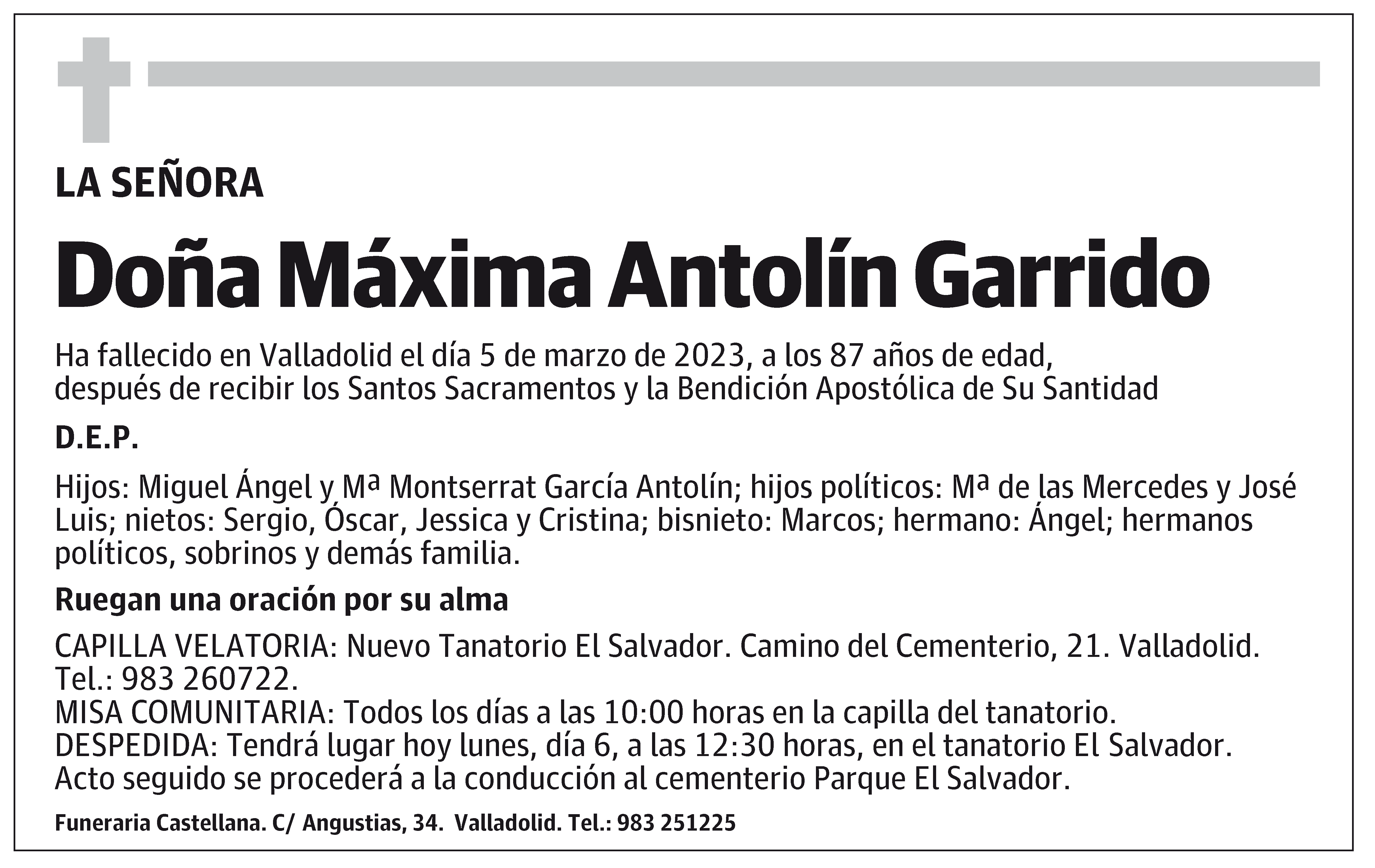 Máxima Antolín Garrido