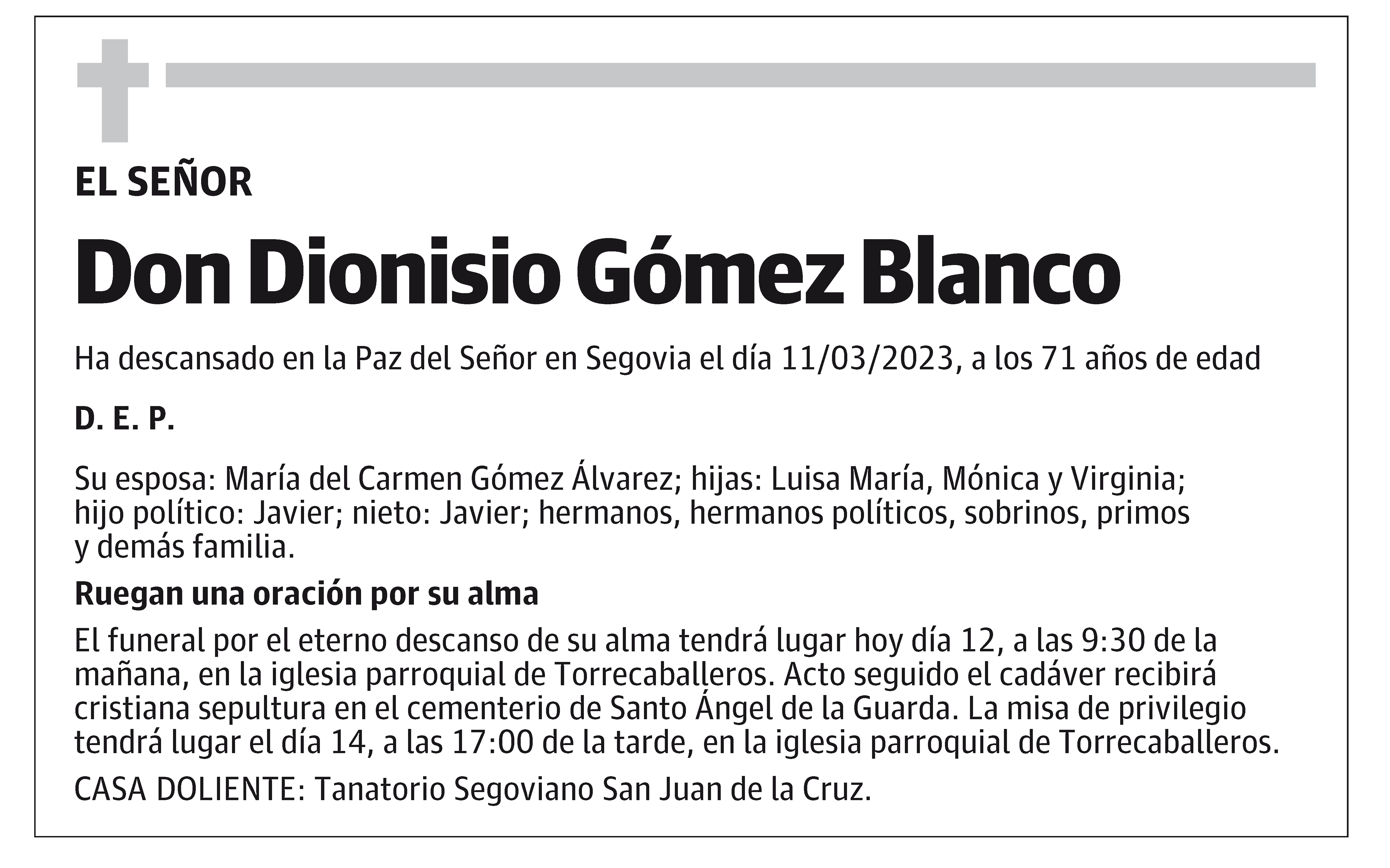 Dionisio Gómez Blanco