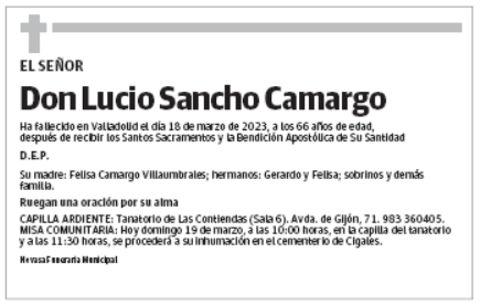 Lucio Sancho Camargo