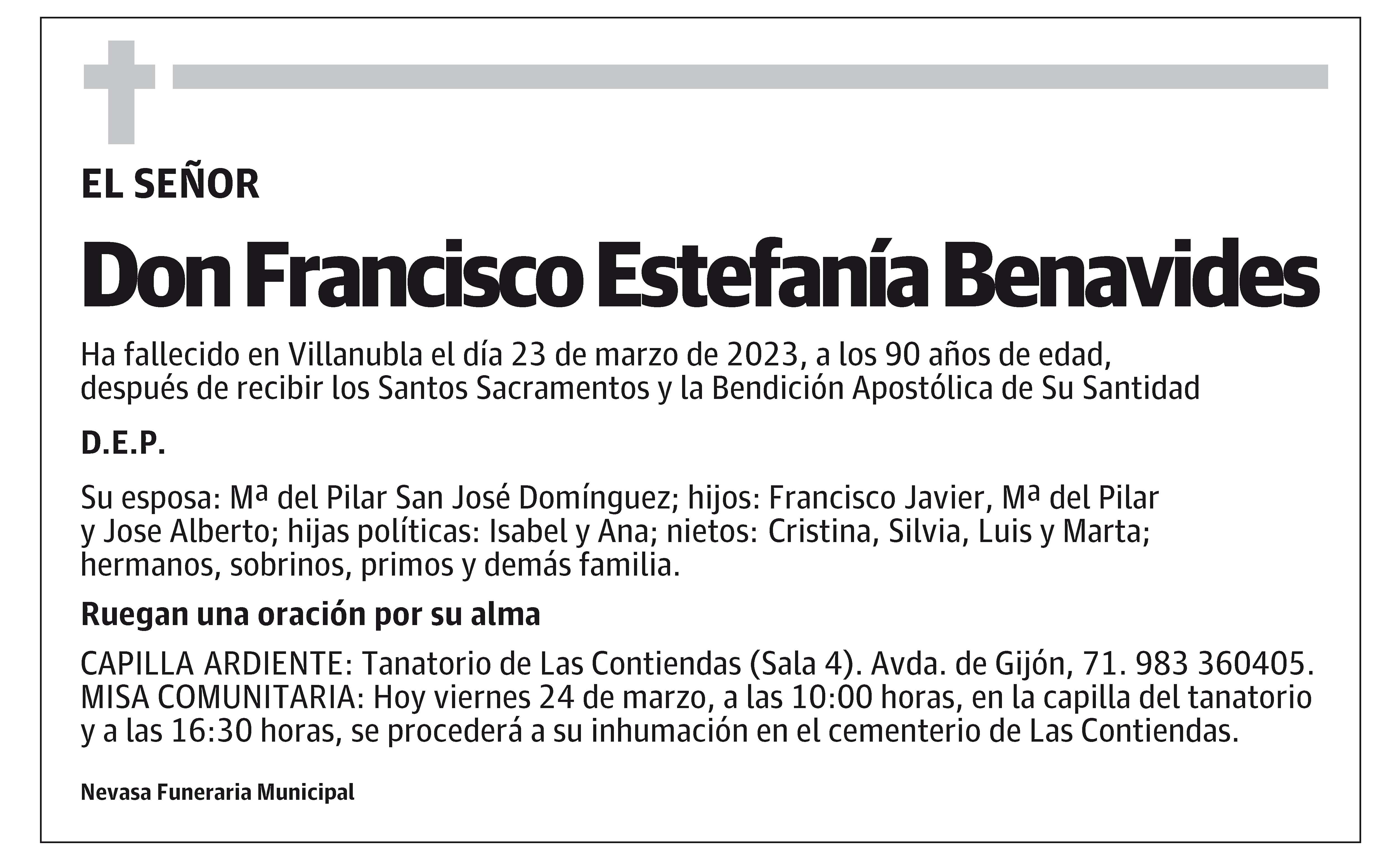 Francisco Estefanía Benavides