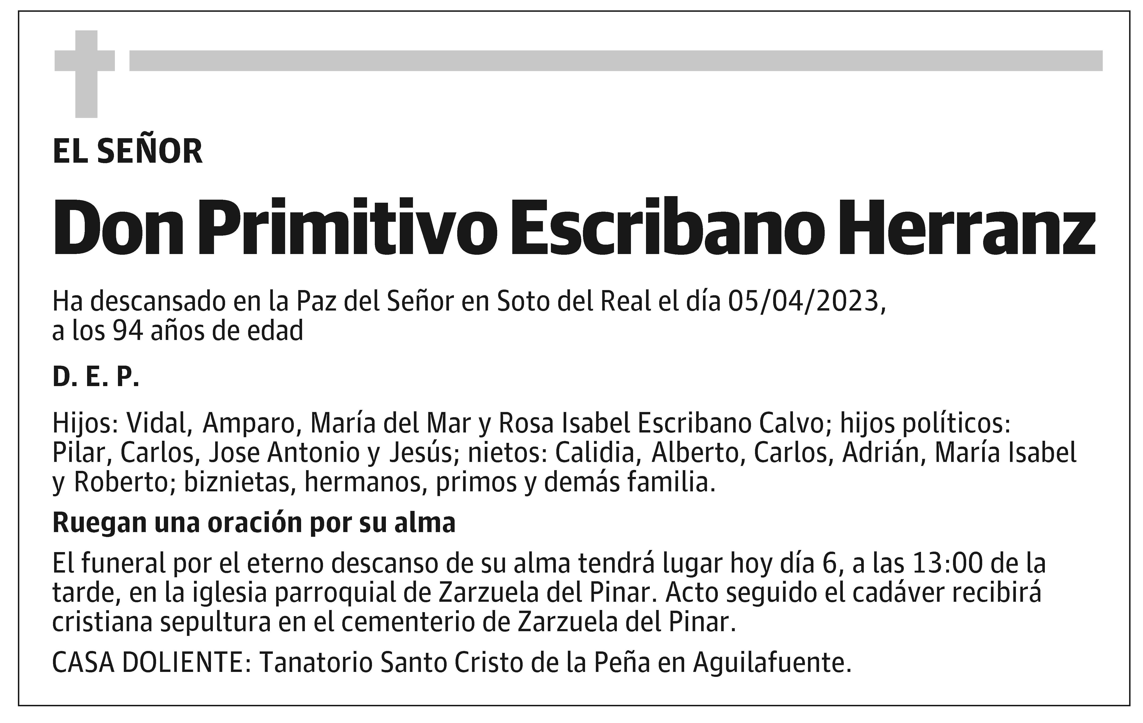 Primitivo Escribano Herranz