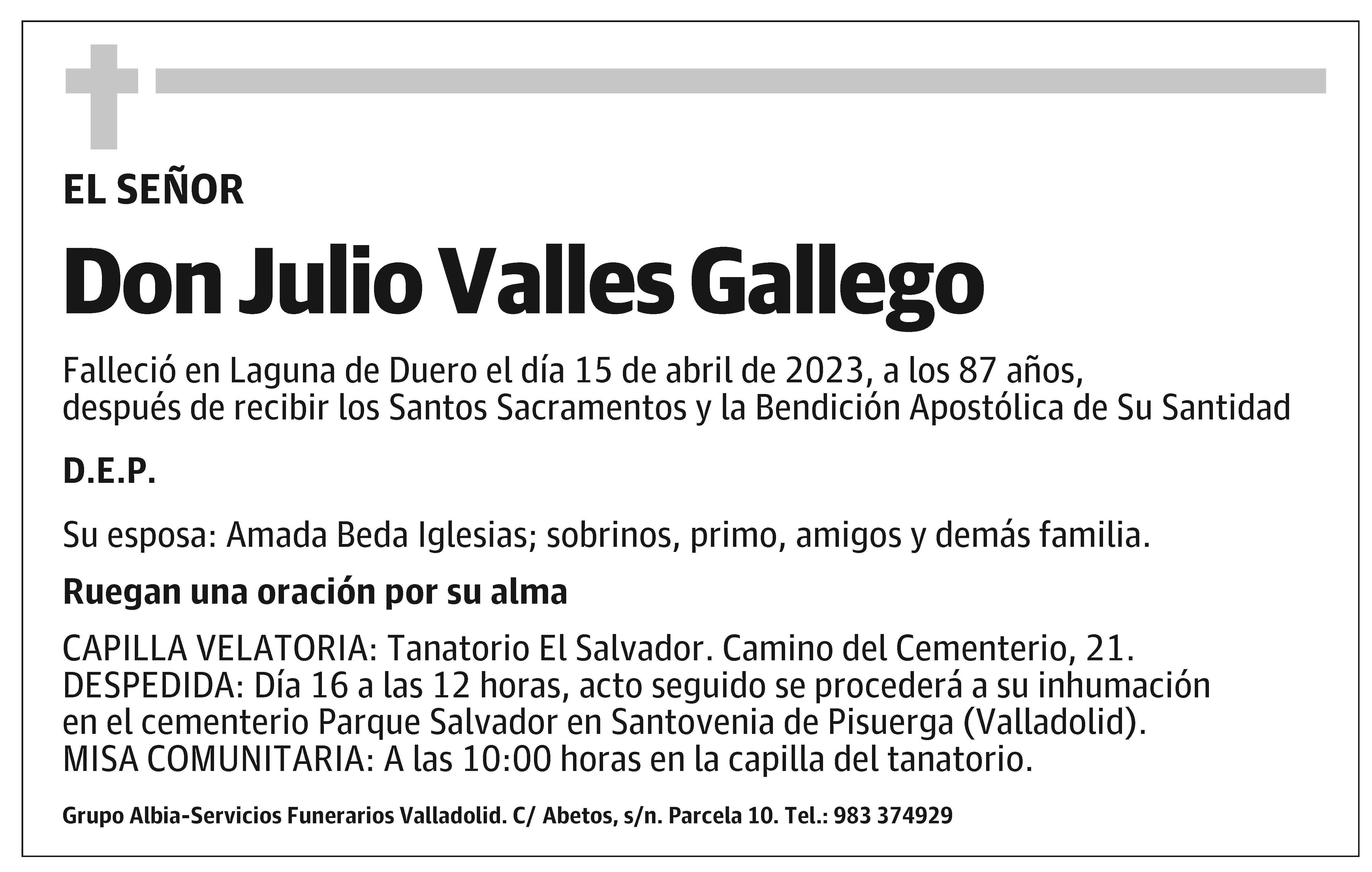 Julio Valles Gallego