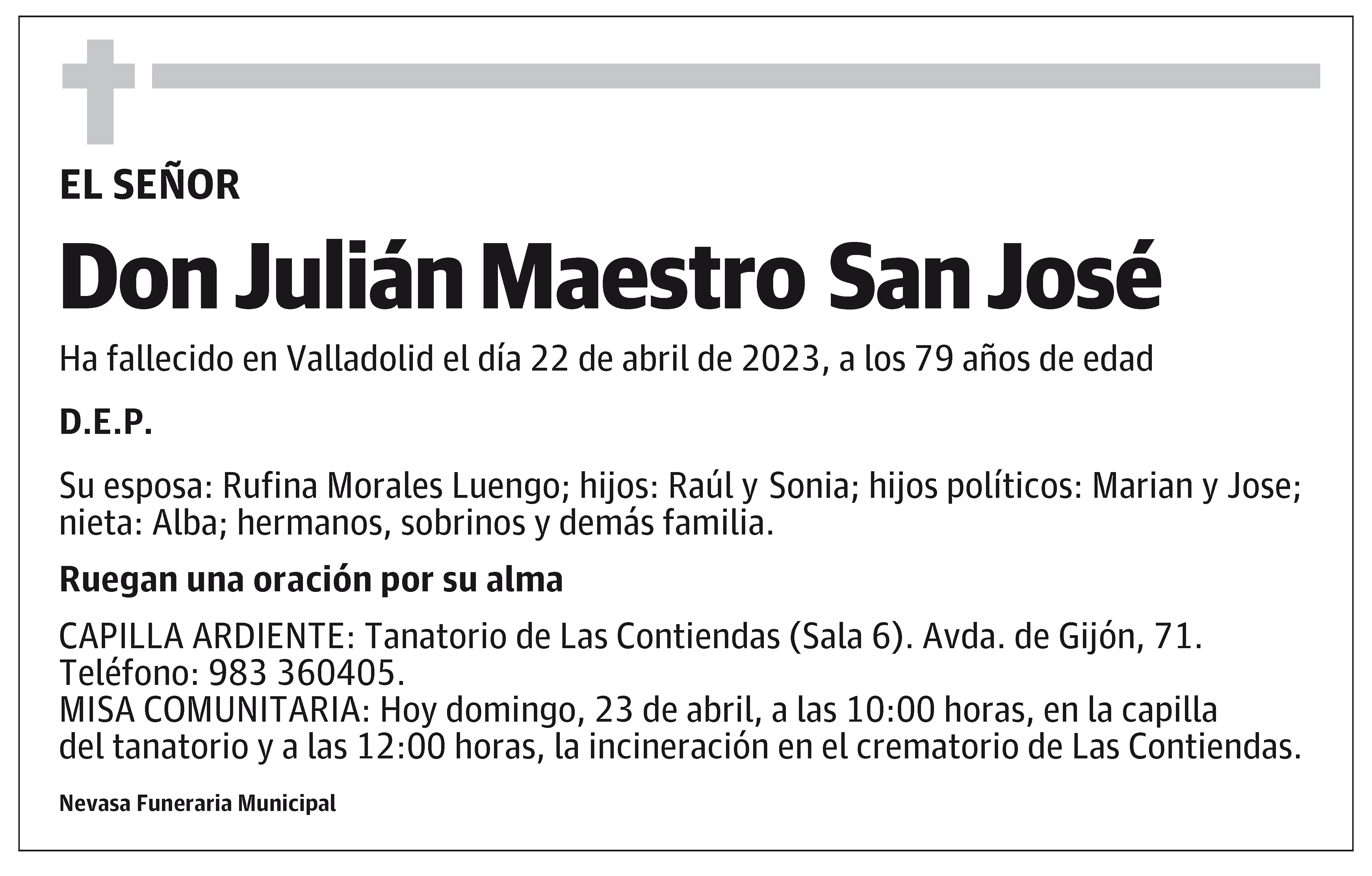 Julián Maestro San José