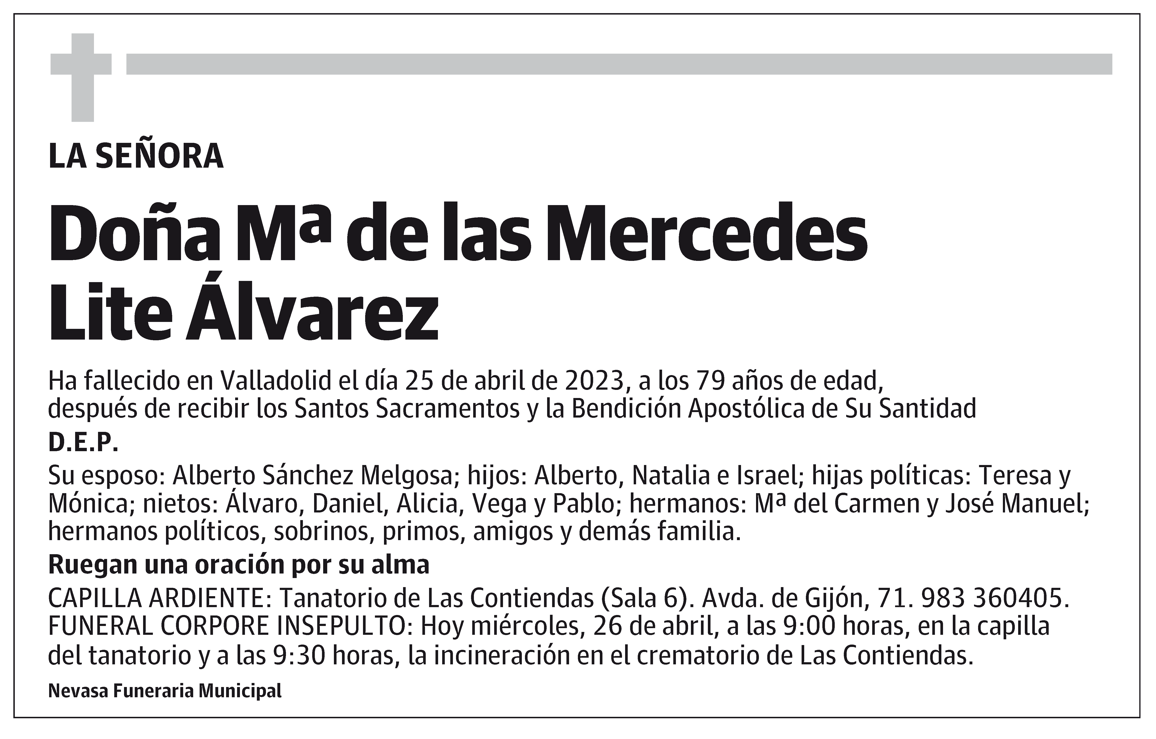 Mª de las Mercedes Lite Álvarez