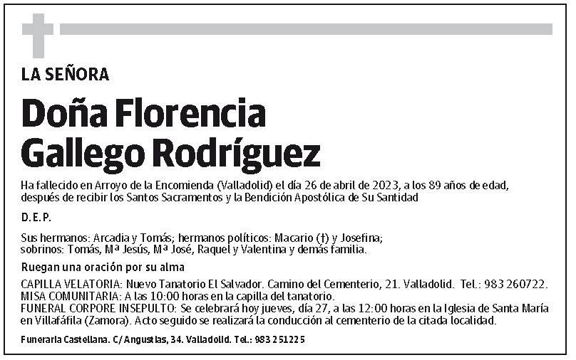 Florencia Gallego Rodríguez