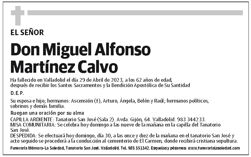 Miguel Alfonso Martínez Calvo