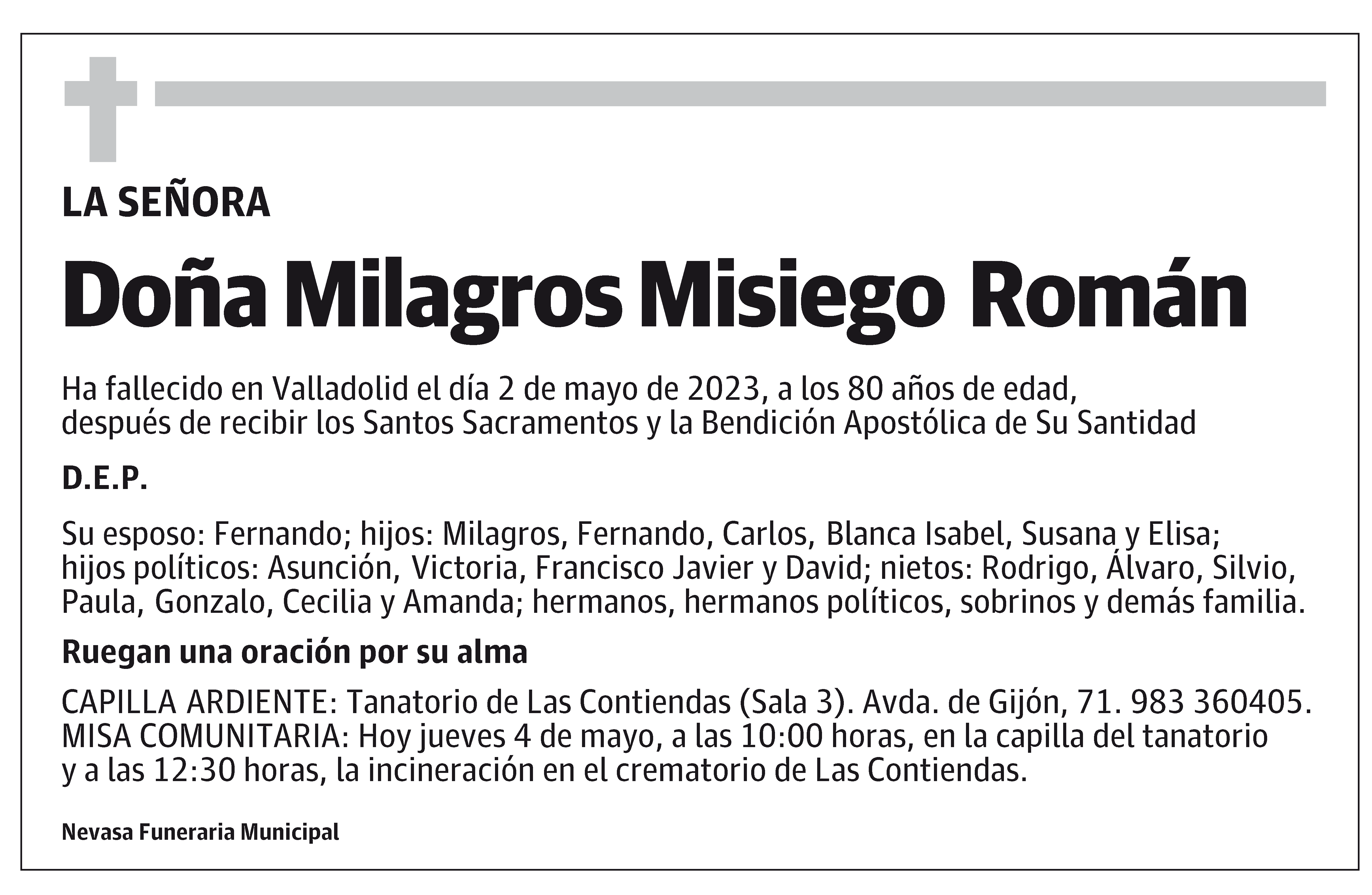 Milagros Misiego Román