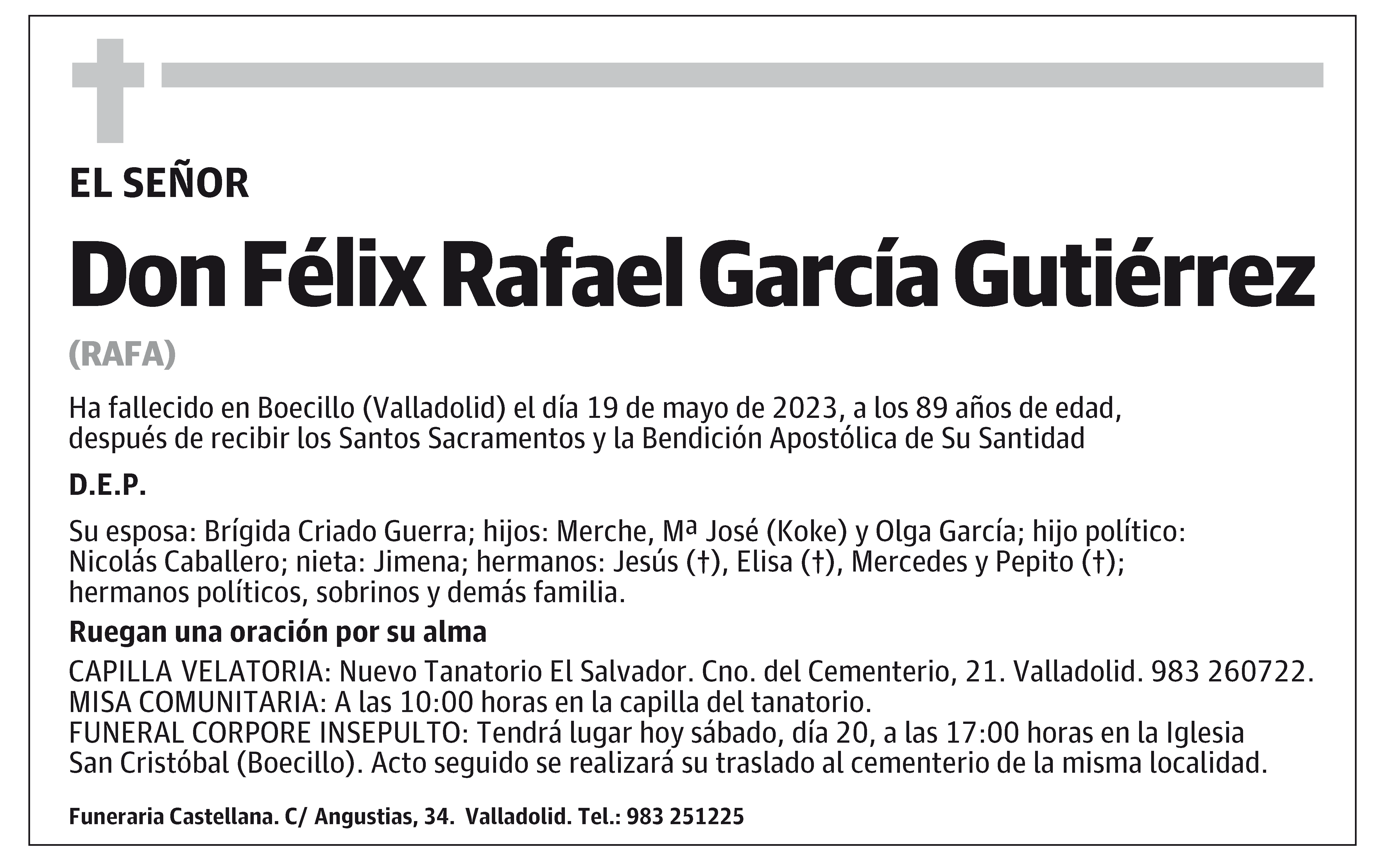 Félix Rafael García Gutiérrez