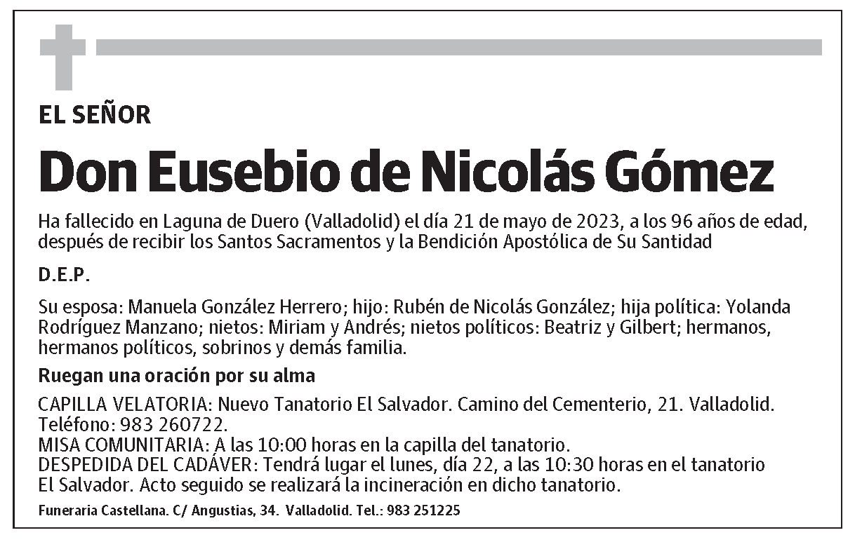 Eusebio de Nicolás Gómez