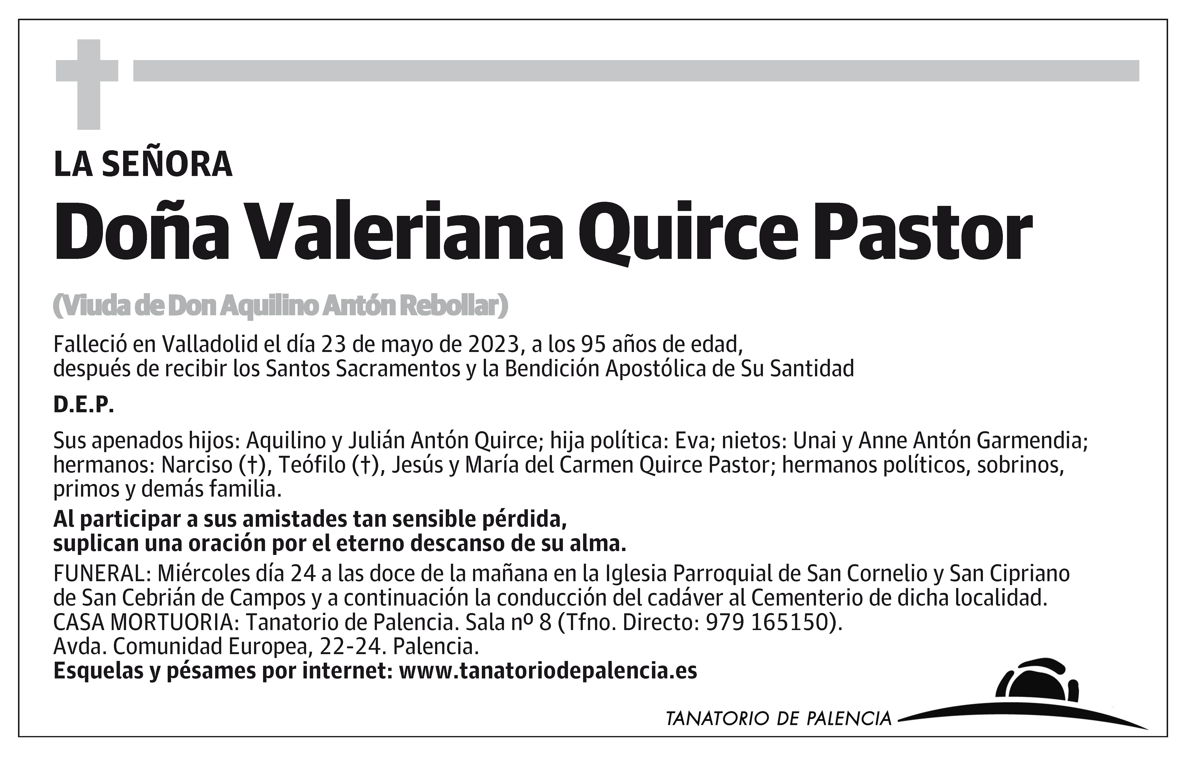 Valeriana Quirce Pastor