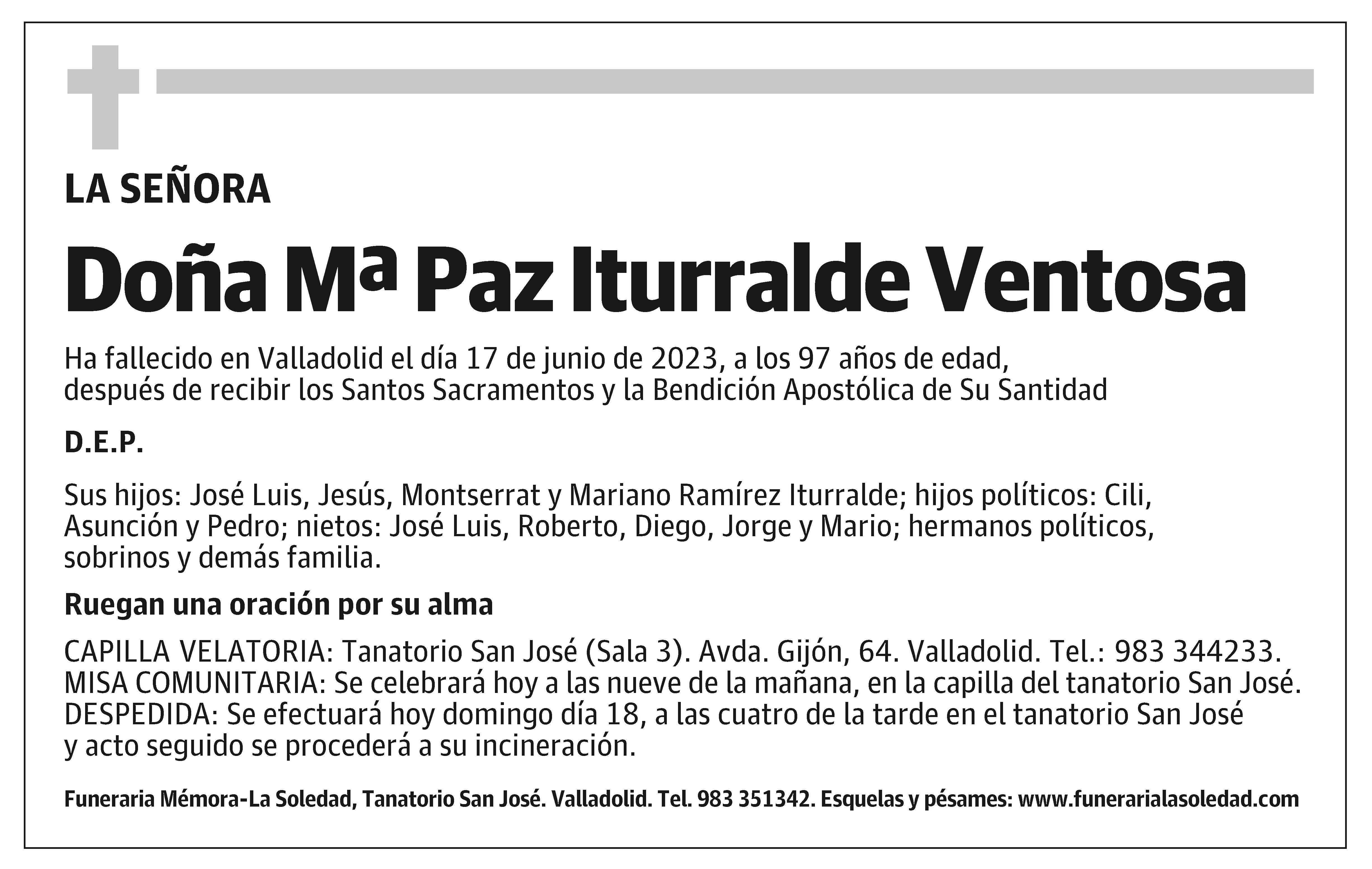 Mª Paz Iturralde Ventosa