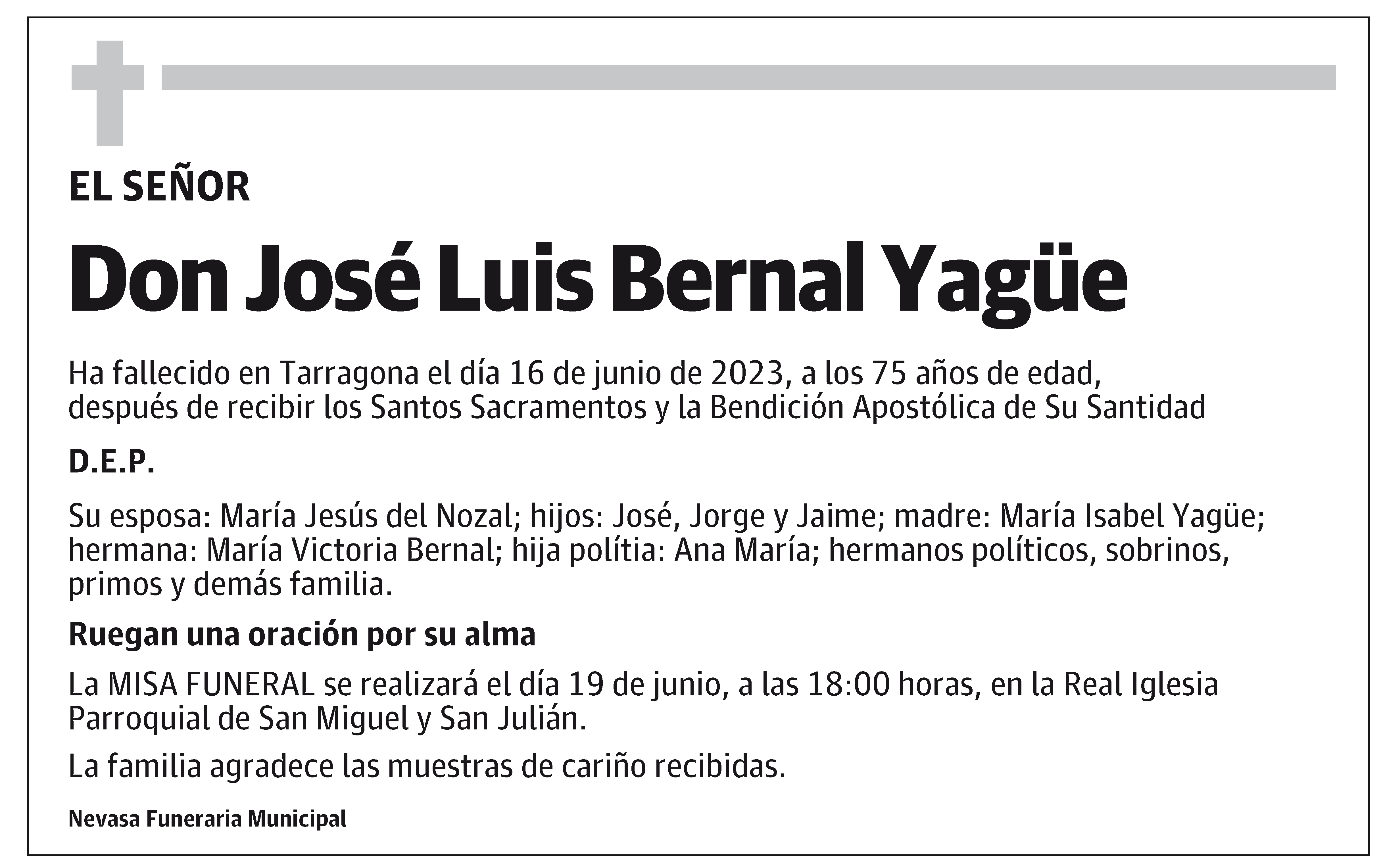 José Luis Bernal Yagüe