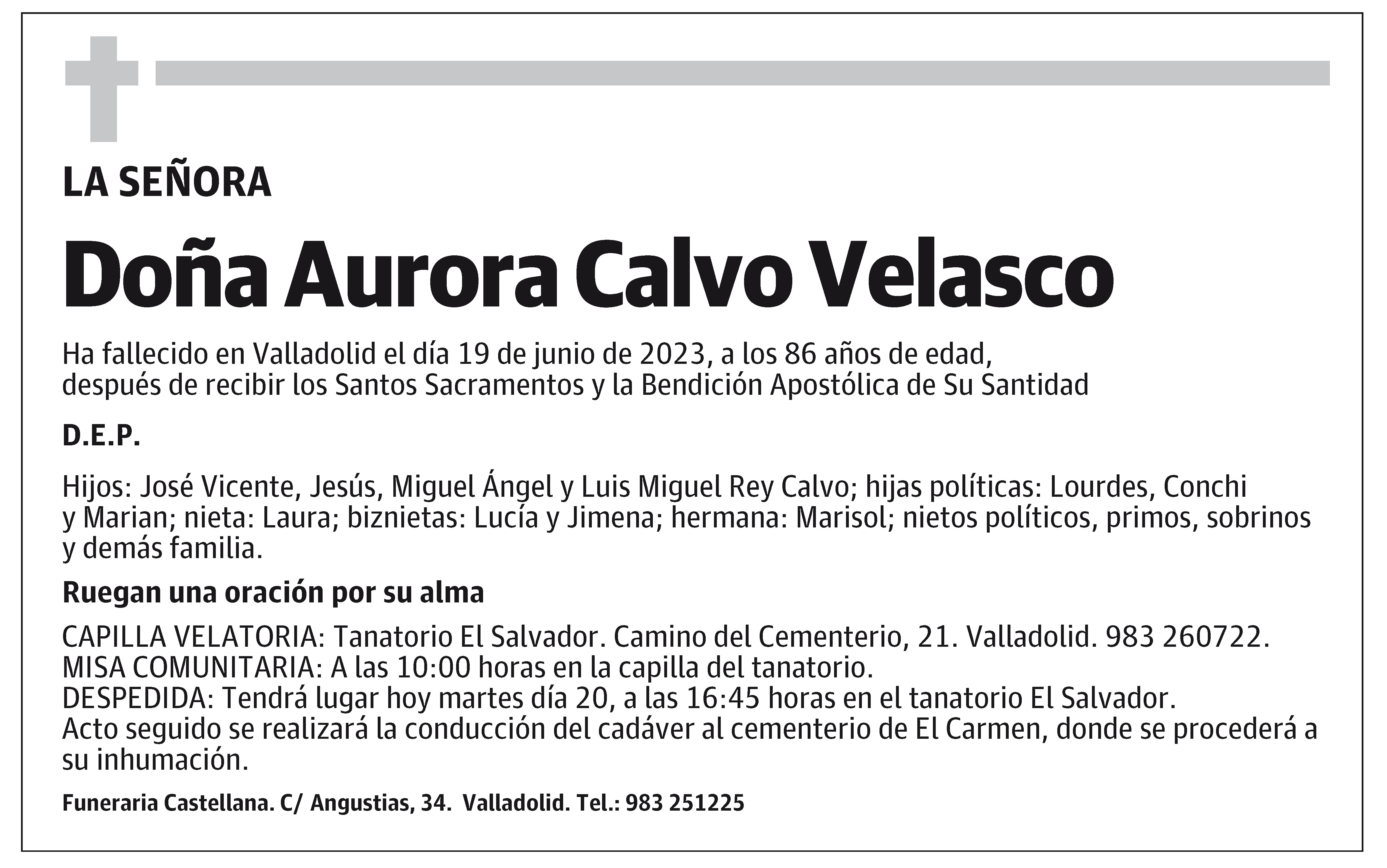 Aurora Calvo Velasco