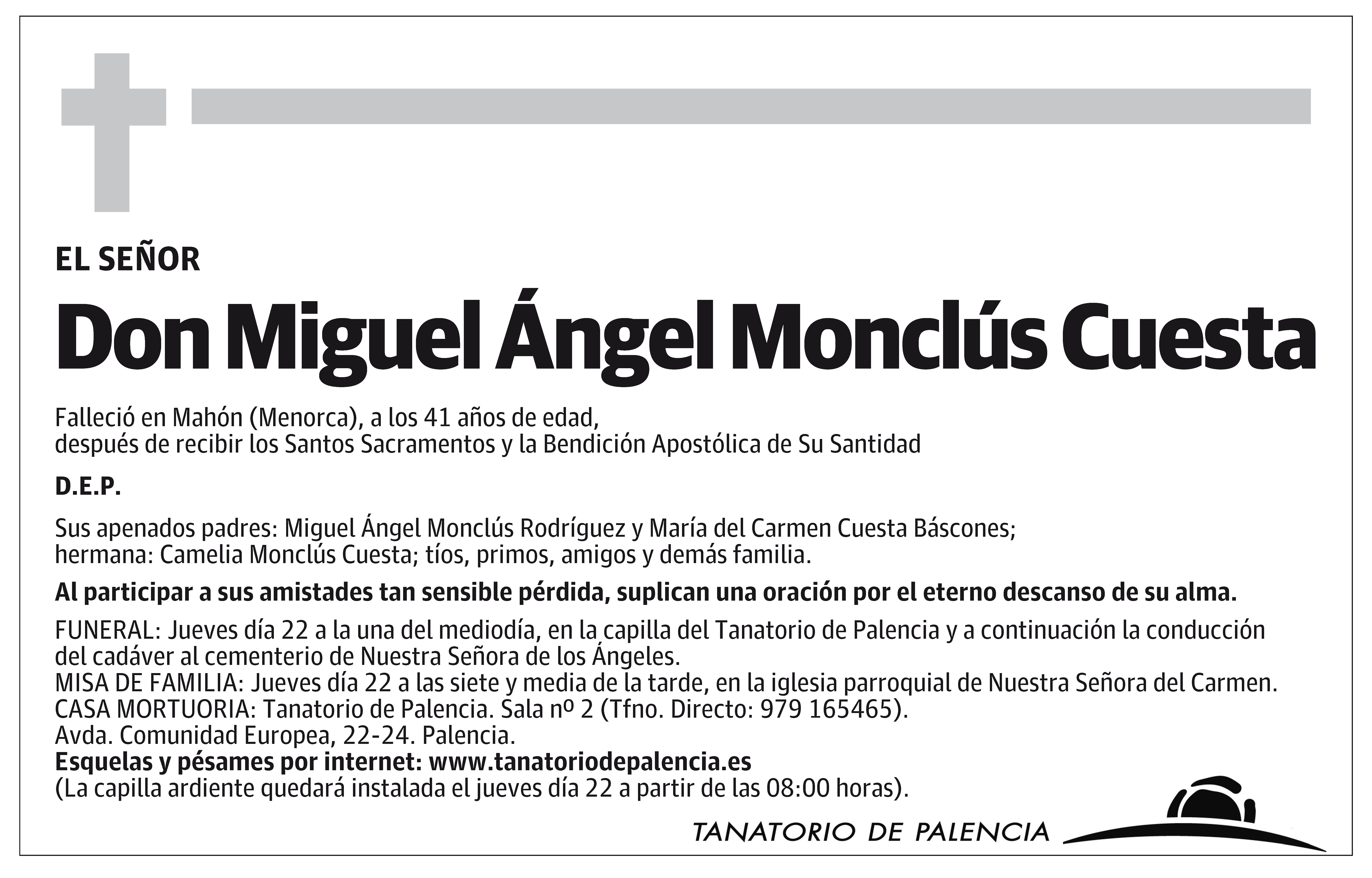 Miguel Ángel Monclús Cuesta