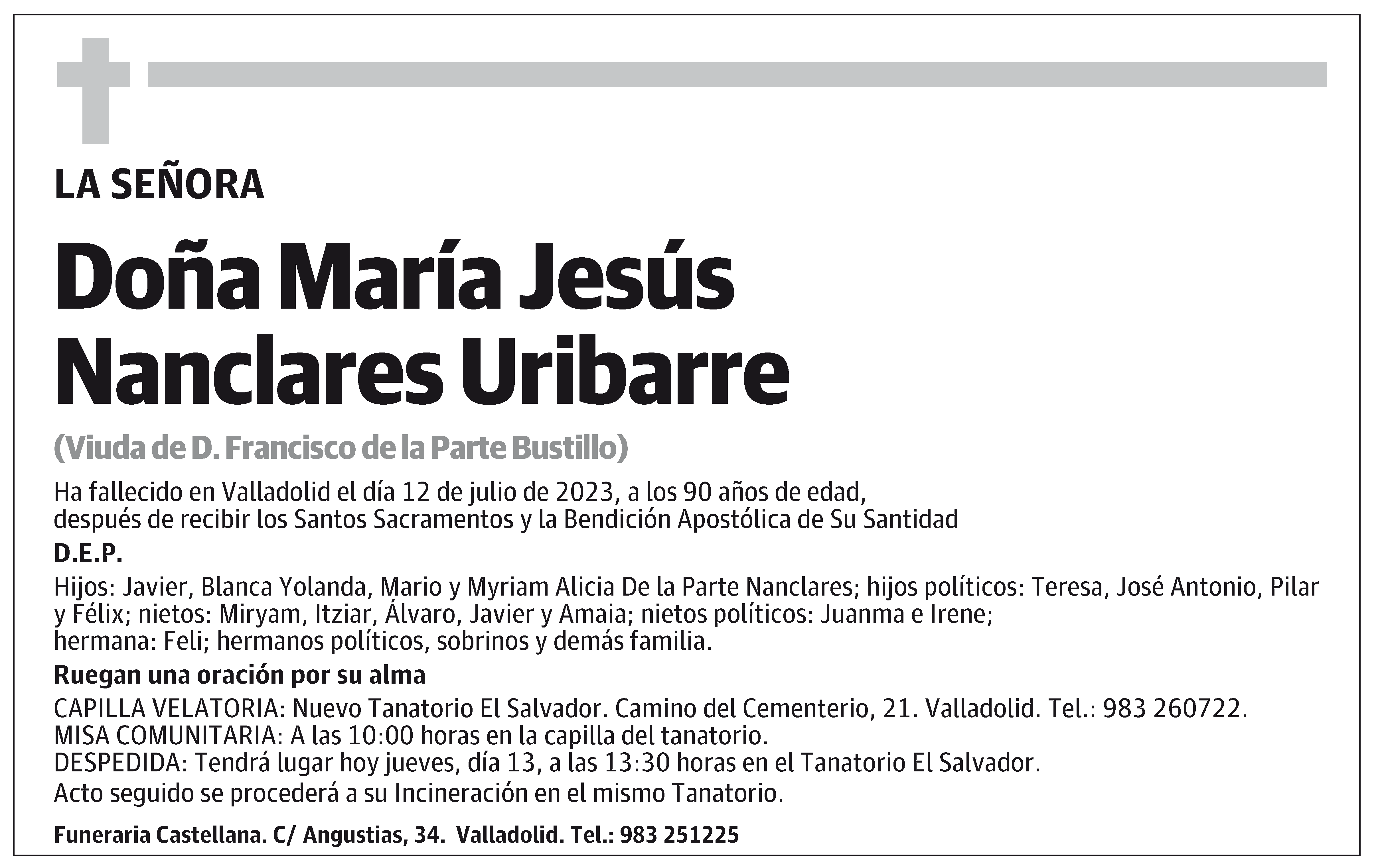 María Jesús Nanclares Uribarre