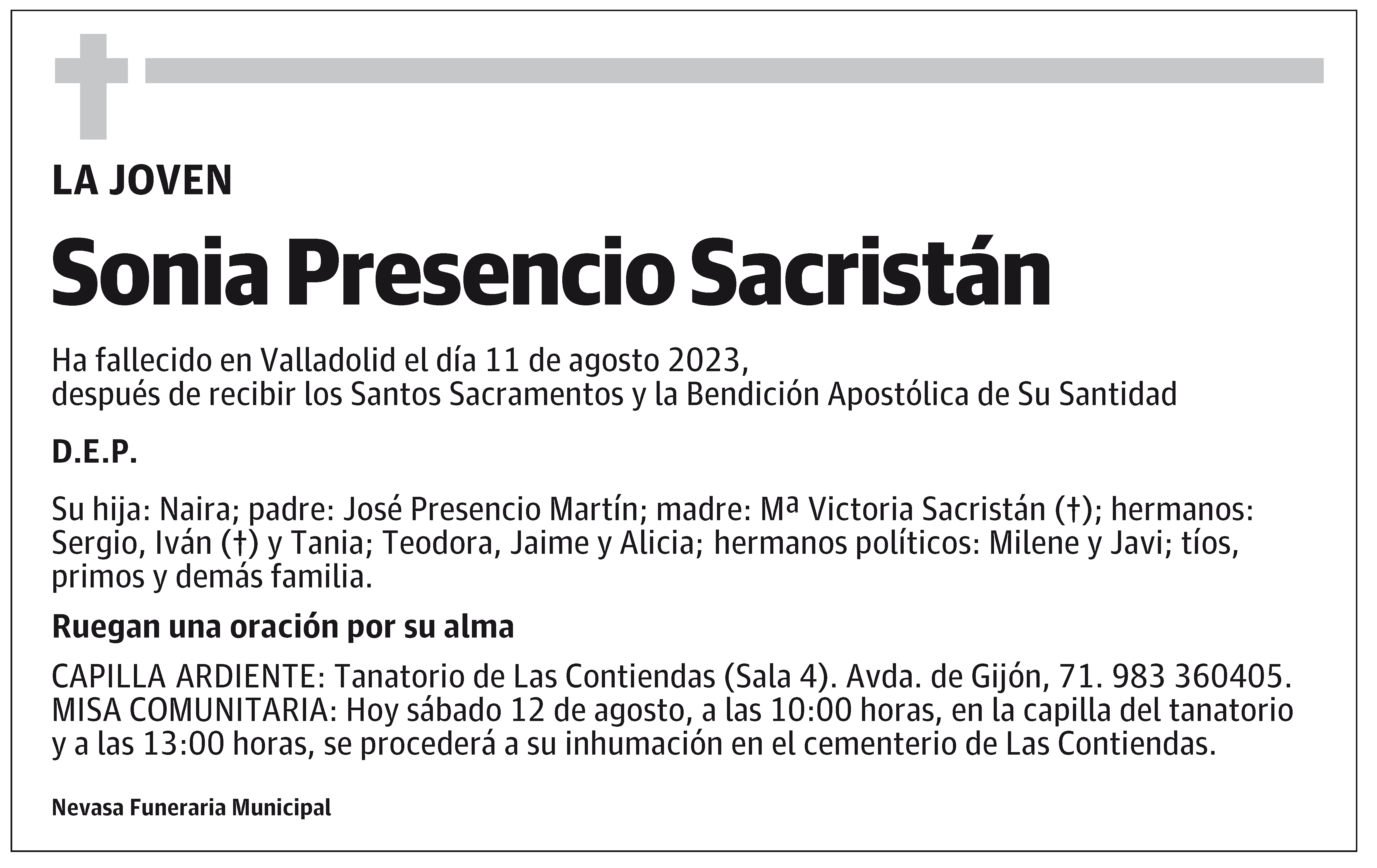 Sonia Presencio Sacristán