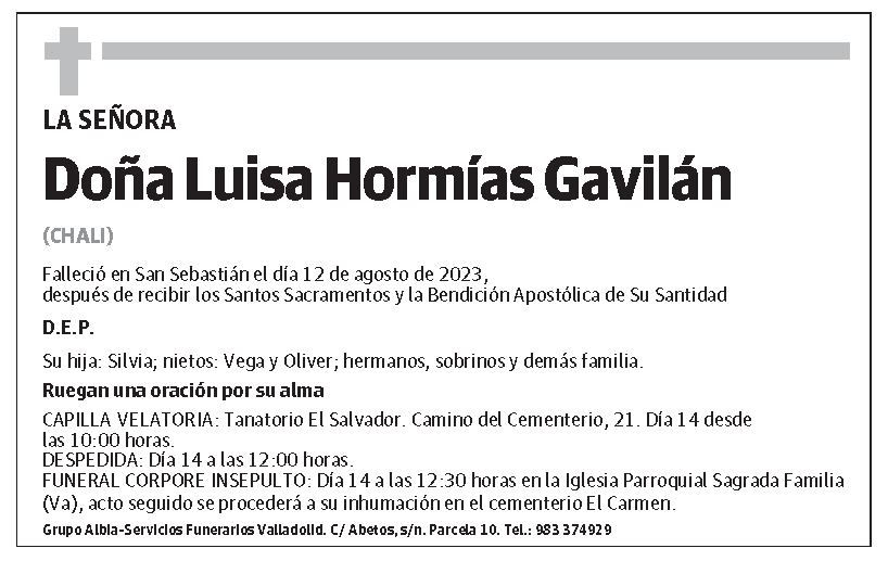 Luisa Hormías Gavilán