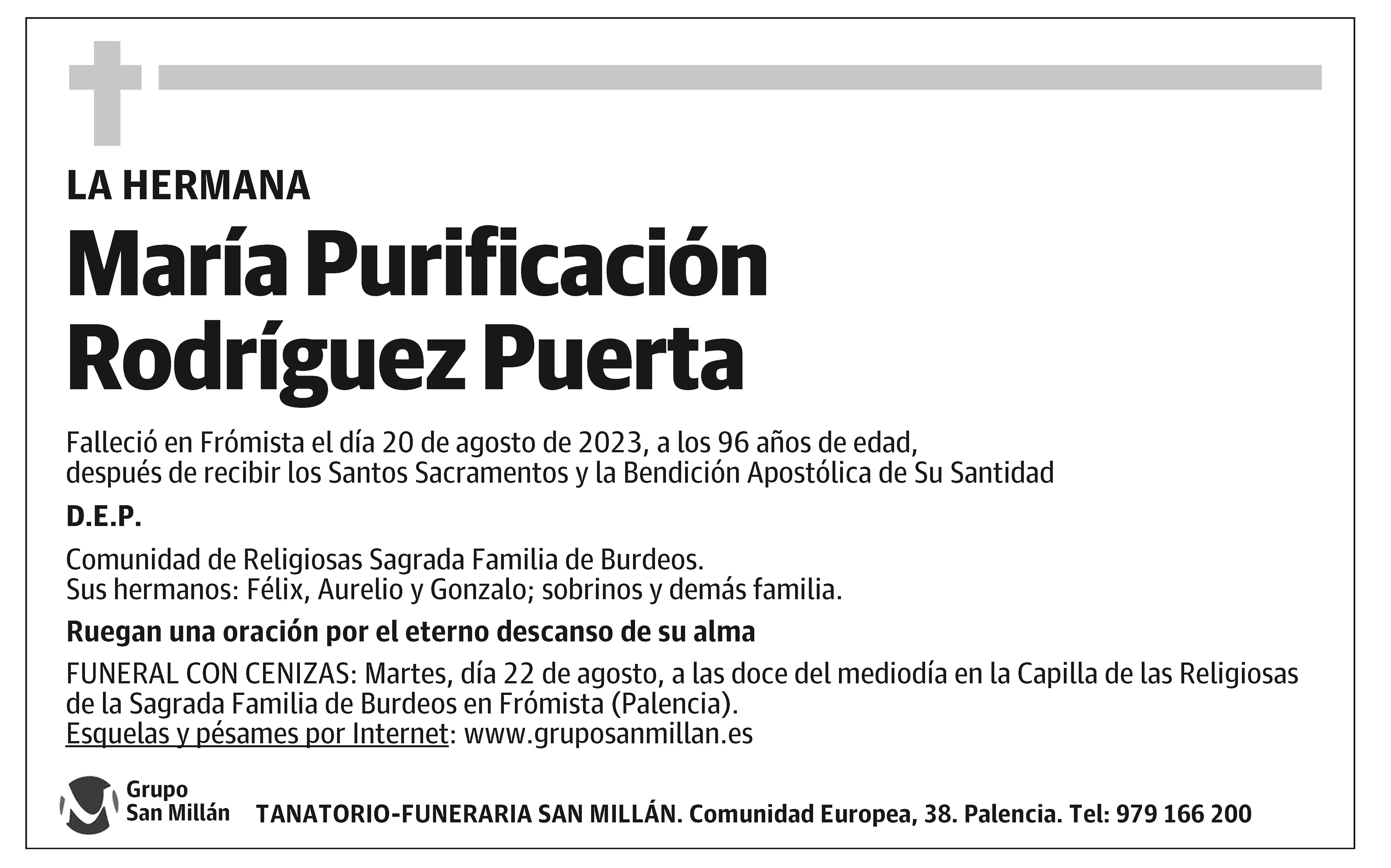 María Purificación Rodríguez Puerta