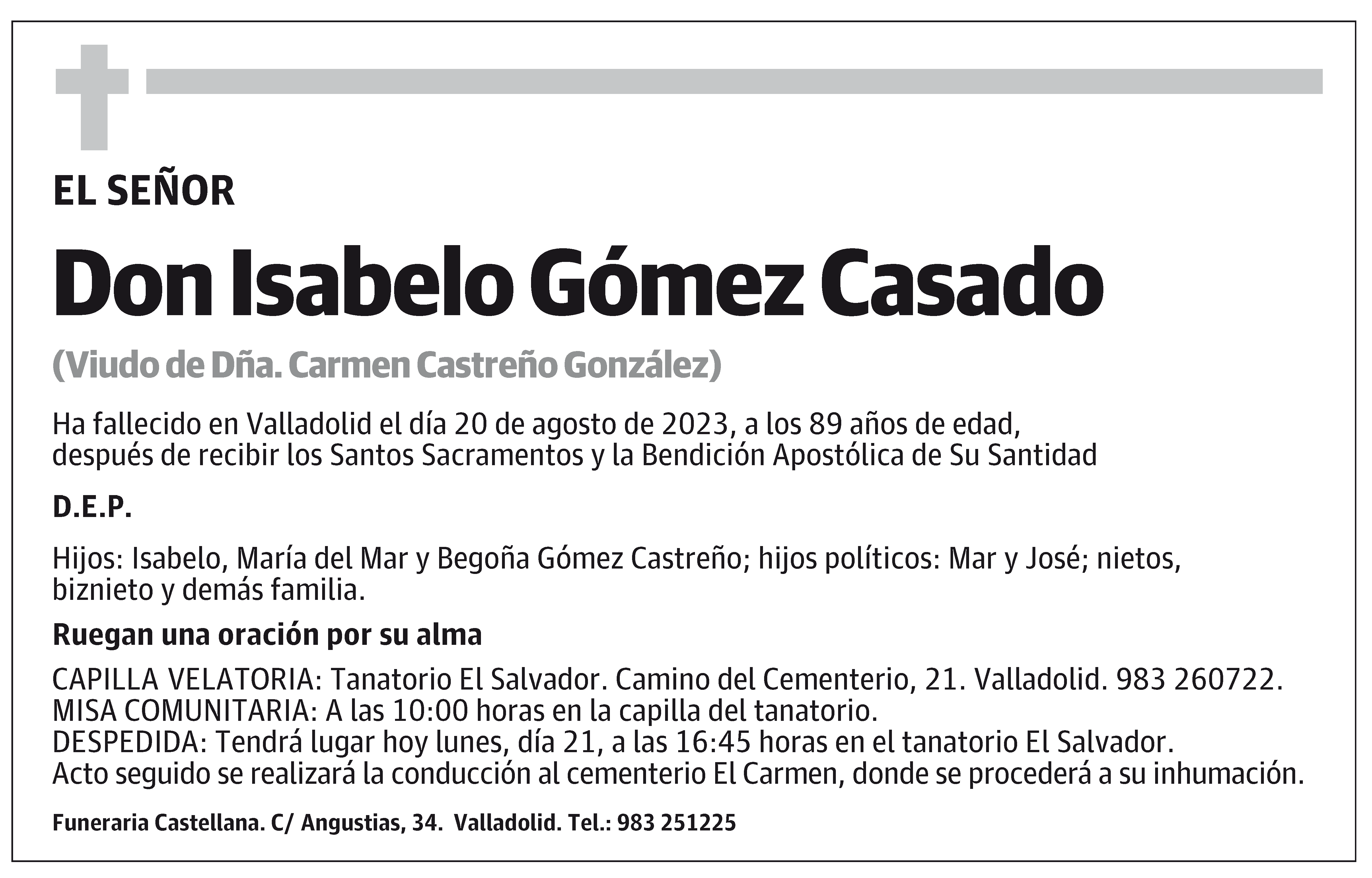 Isabelo Gómez Casado