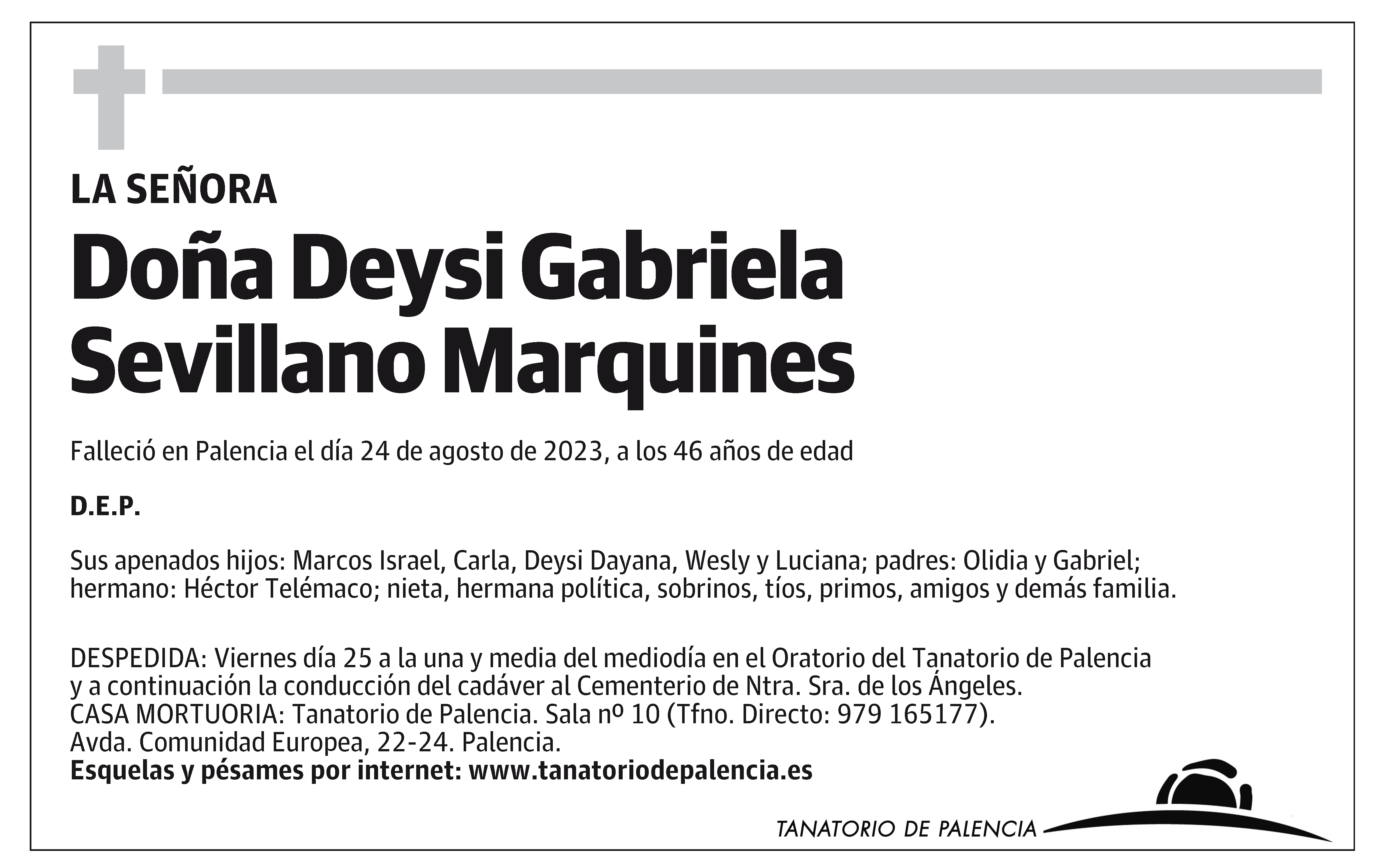 Deysi Gabriela Sevillano Marquines