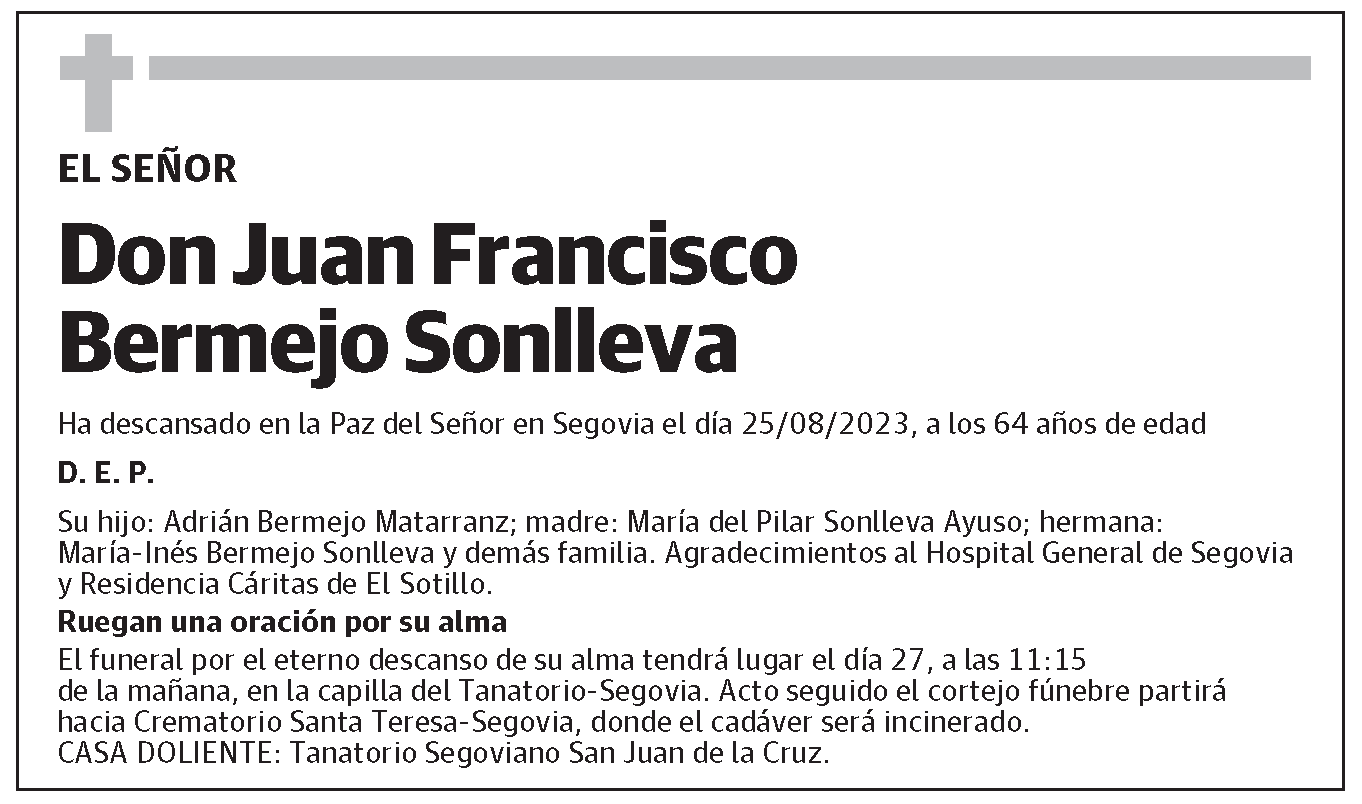 Juan Francisco Bermejo Sonlleva