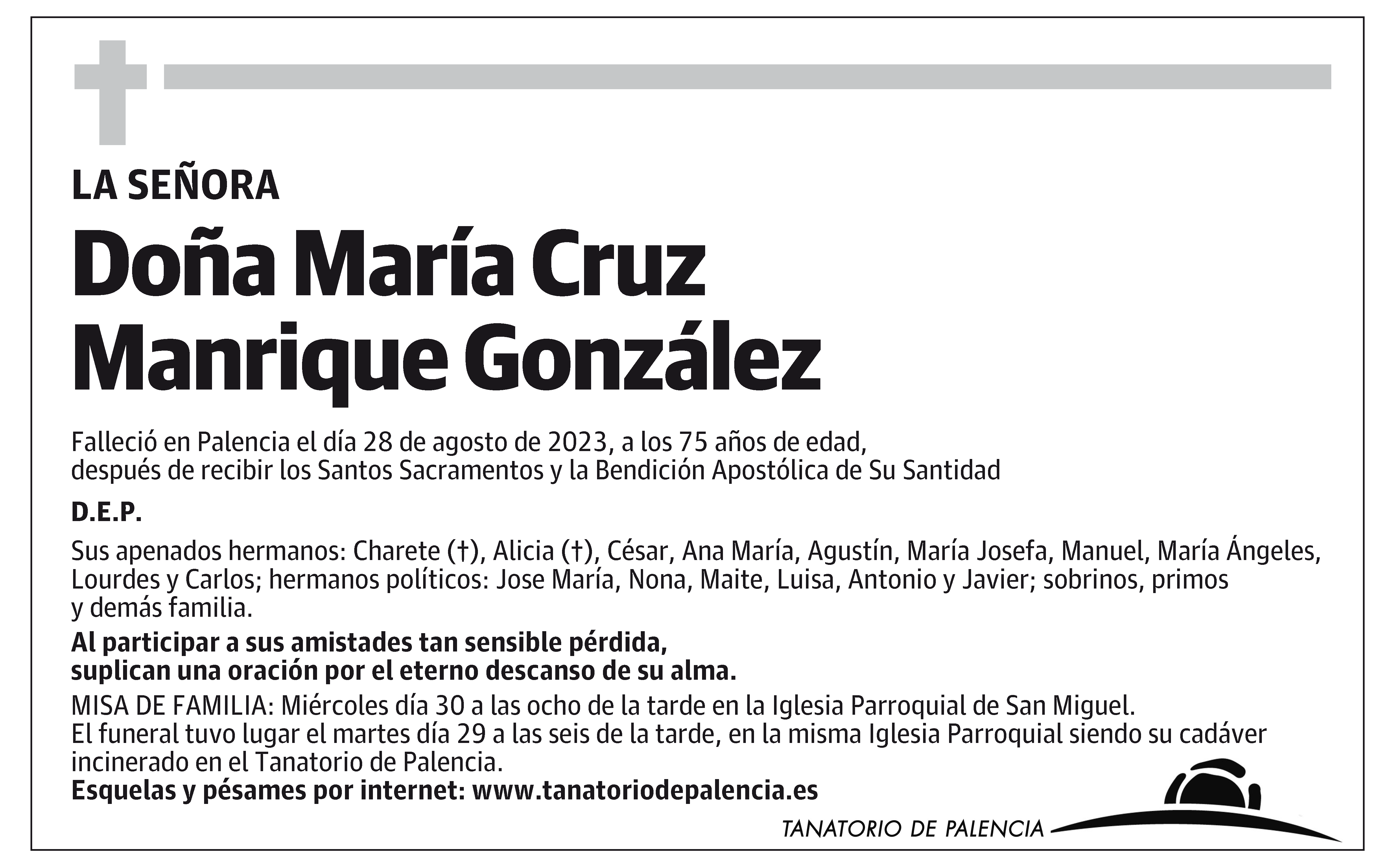 María Cruz Manrique González