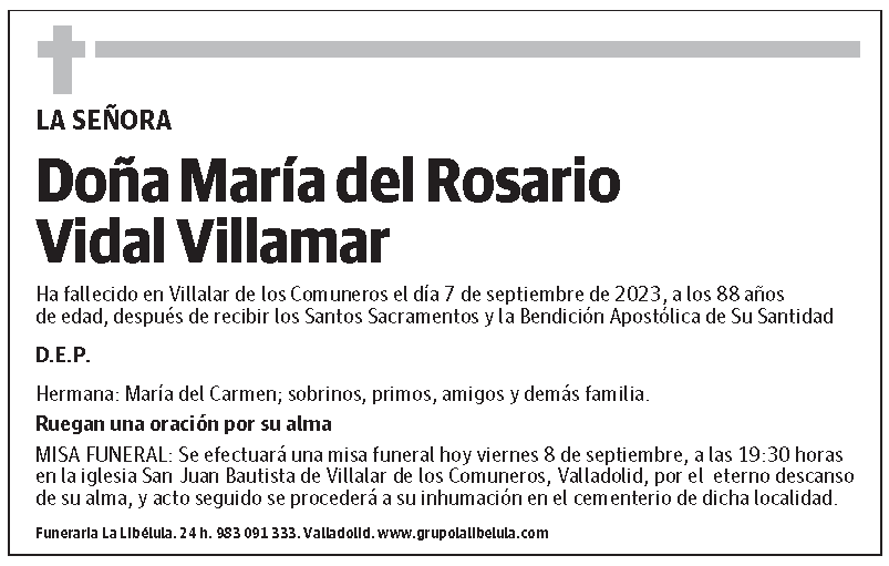 María del Rosario Vidal Villamar