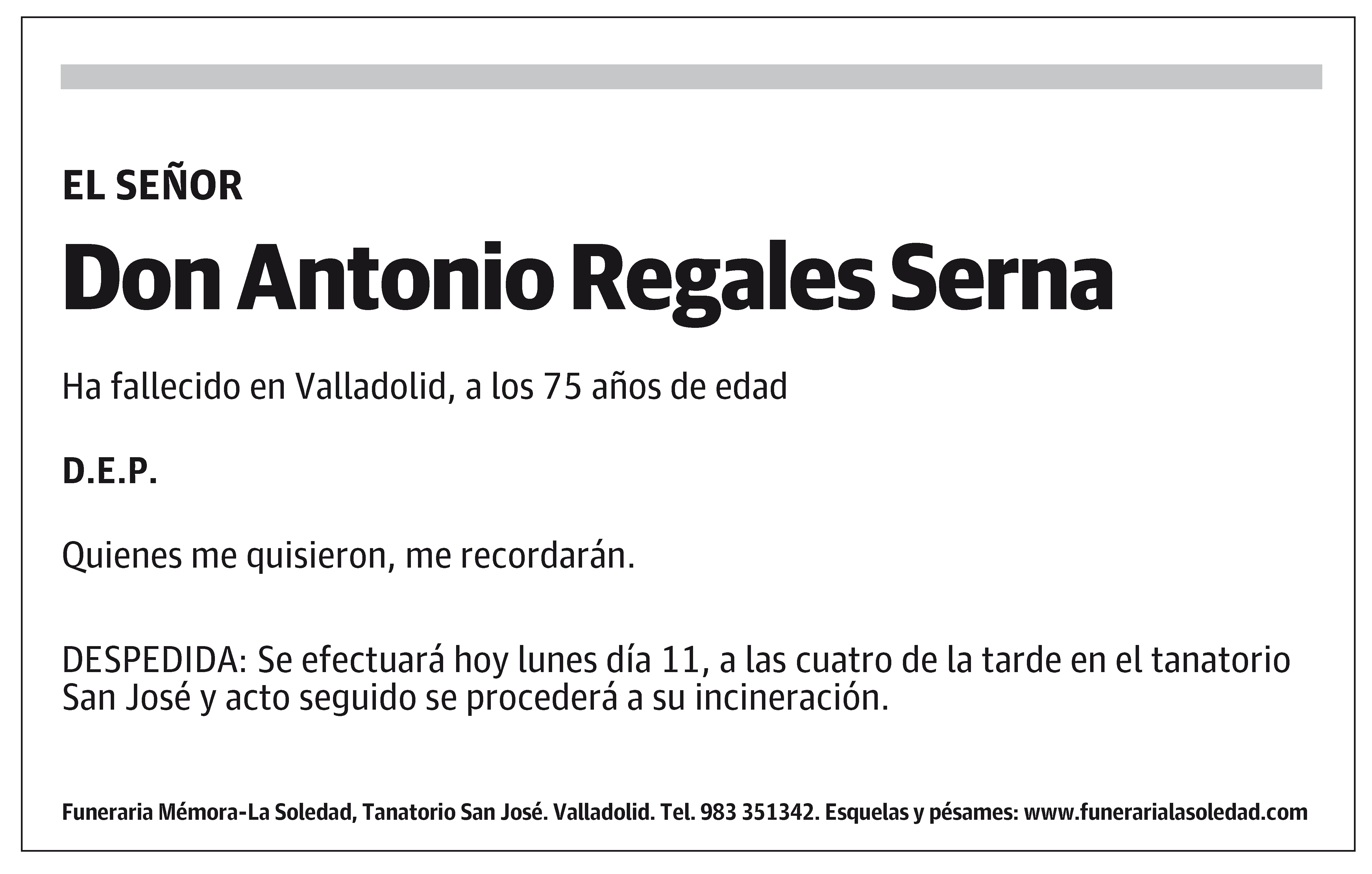 Antonio Regales Serna