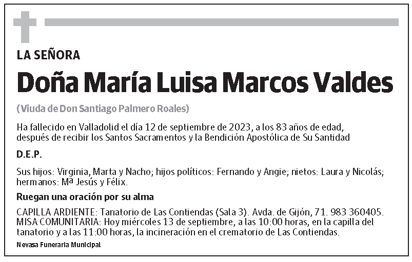 María Luisa Marcos Valdes