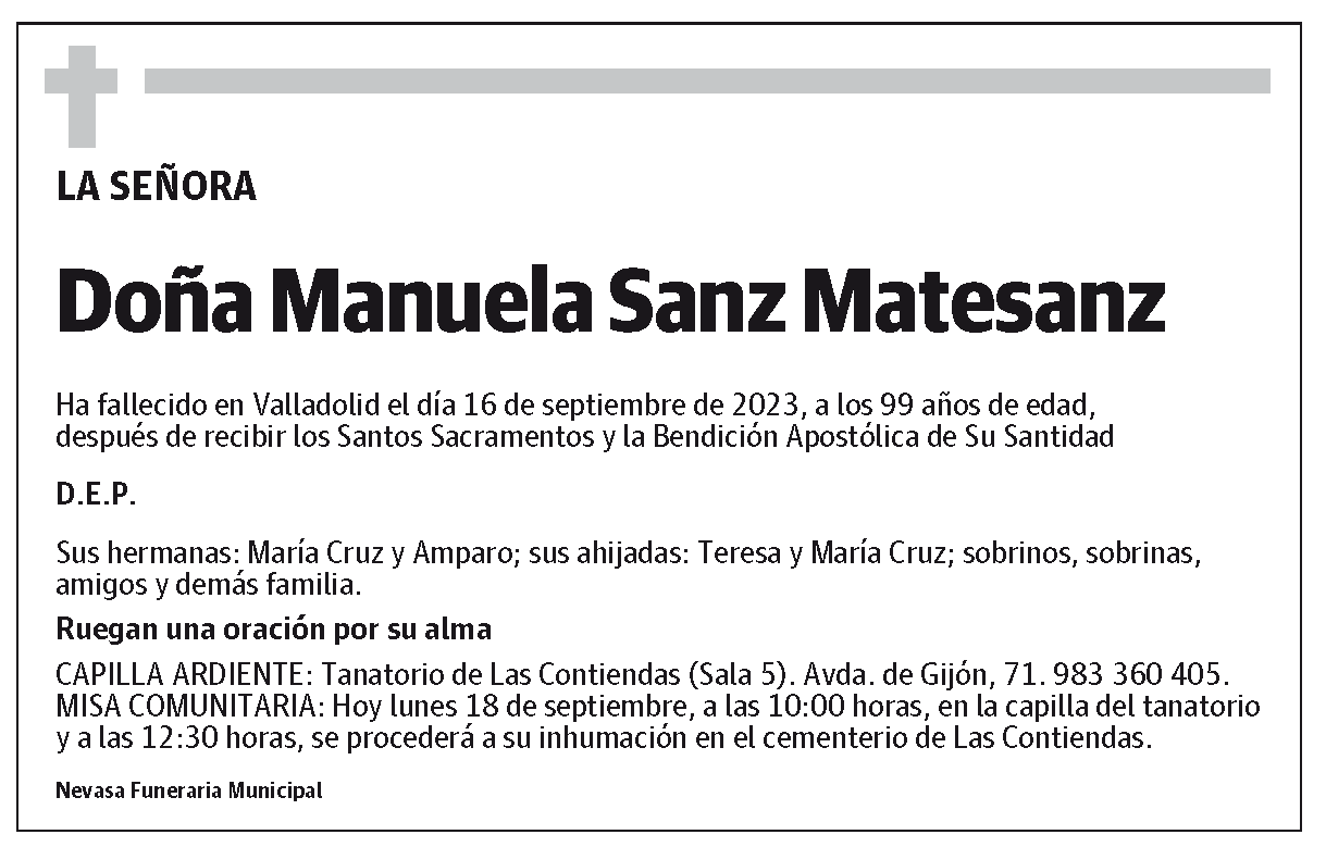 Manuela Sanz Matesanz