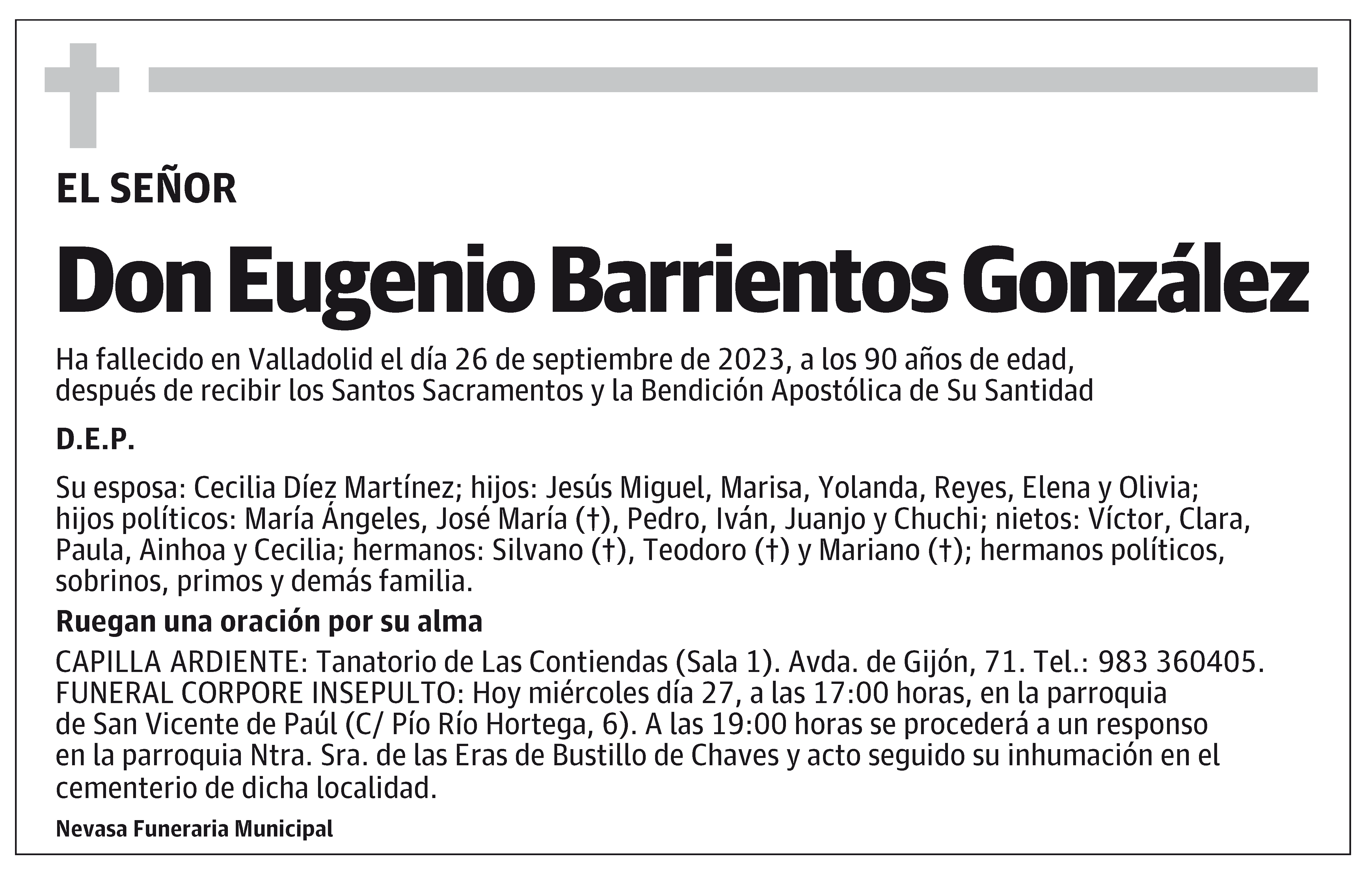 Eugenio Barrientos González