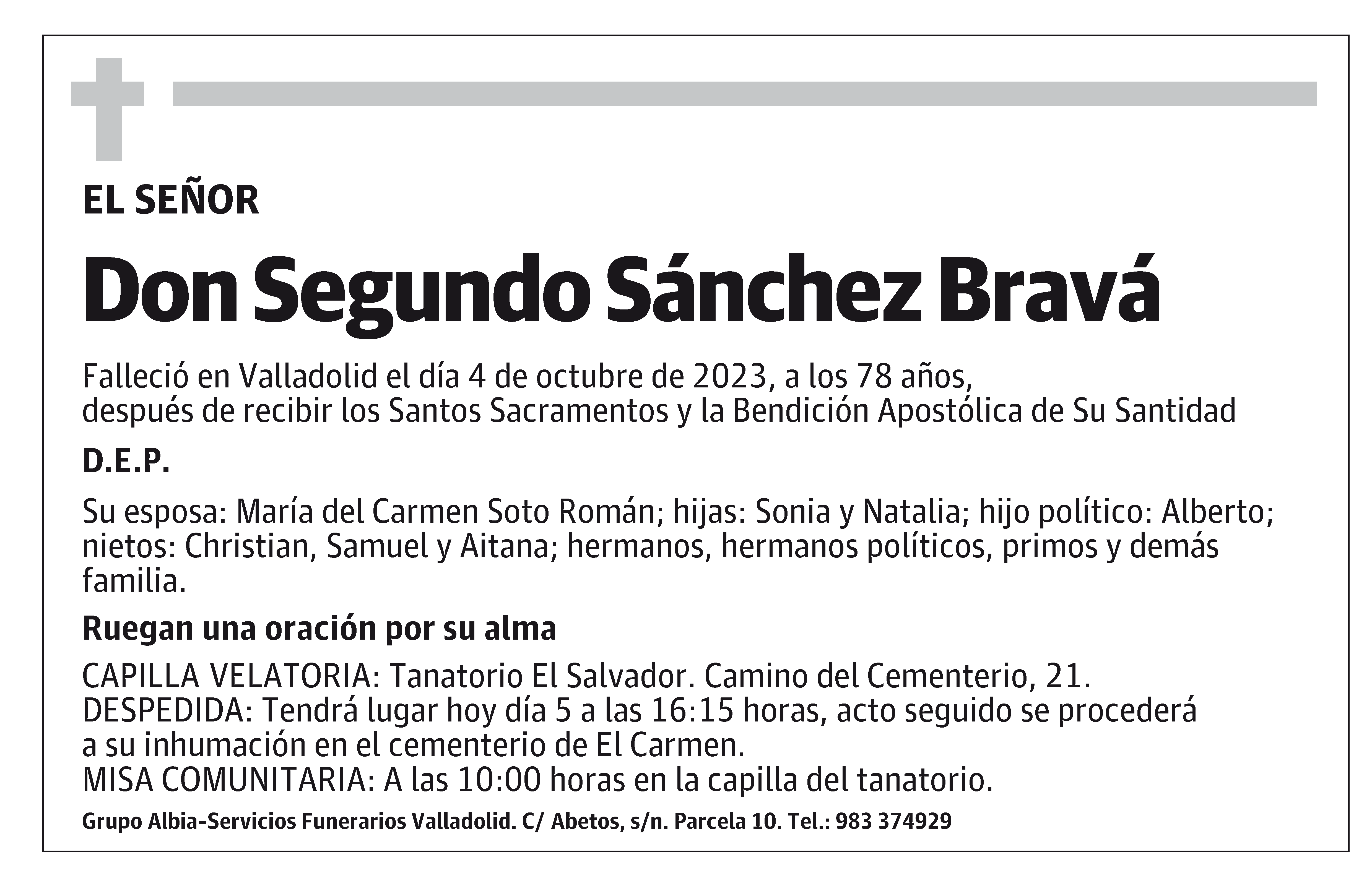 Segundo Sánchez Bravá