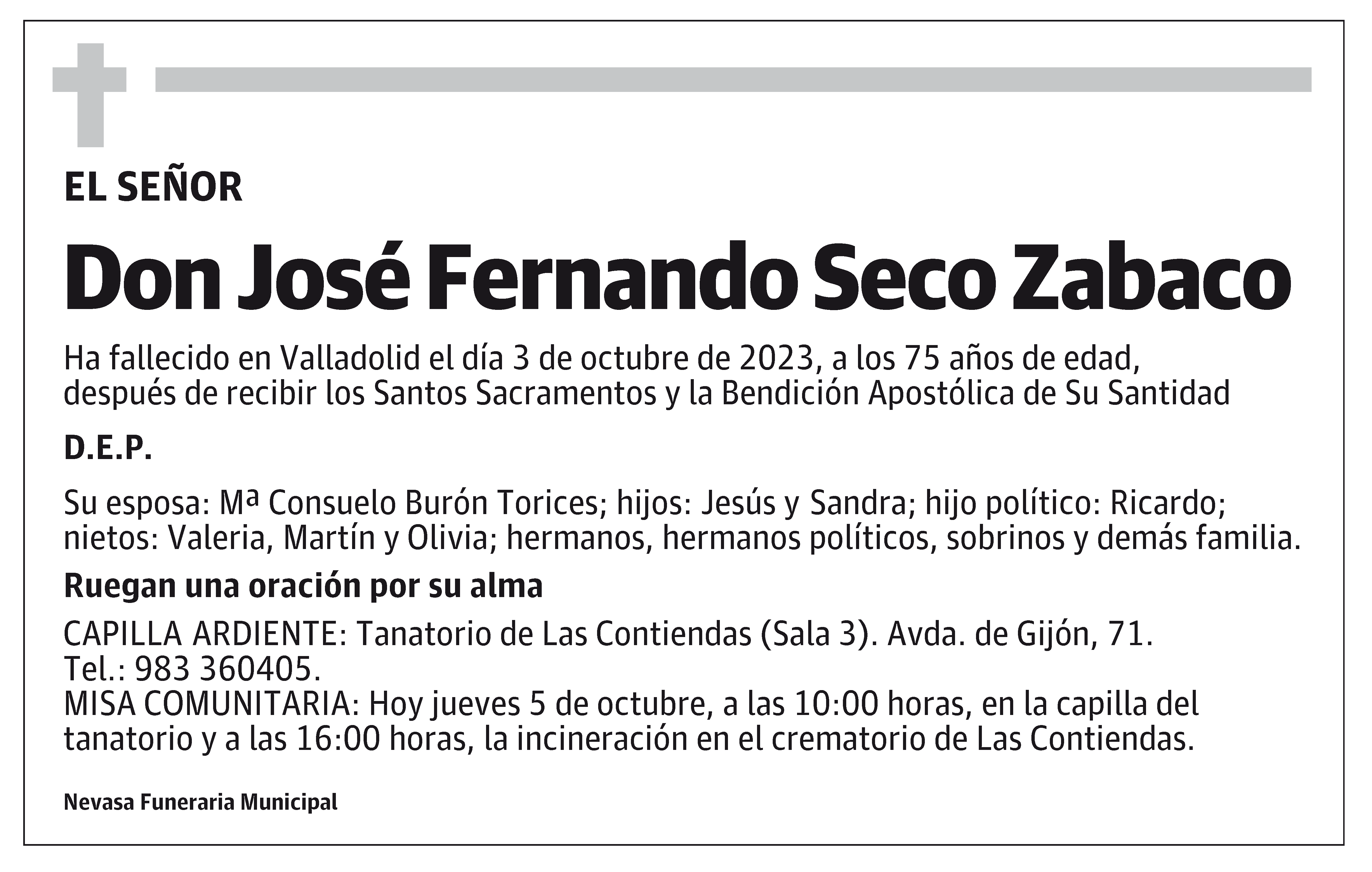 José Fernando Seco Zabaco