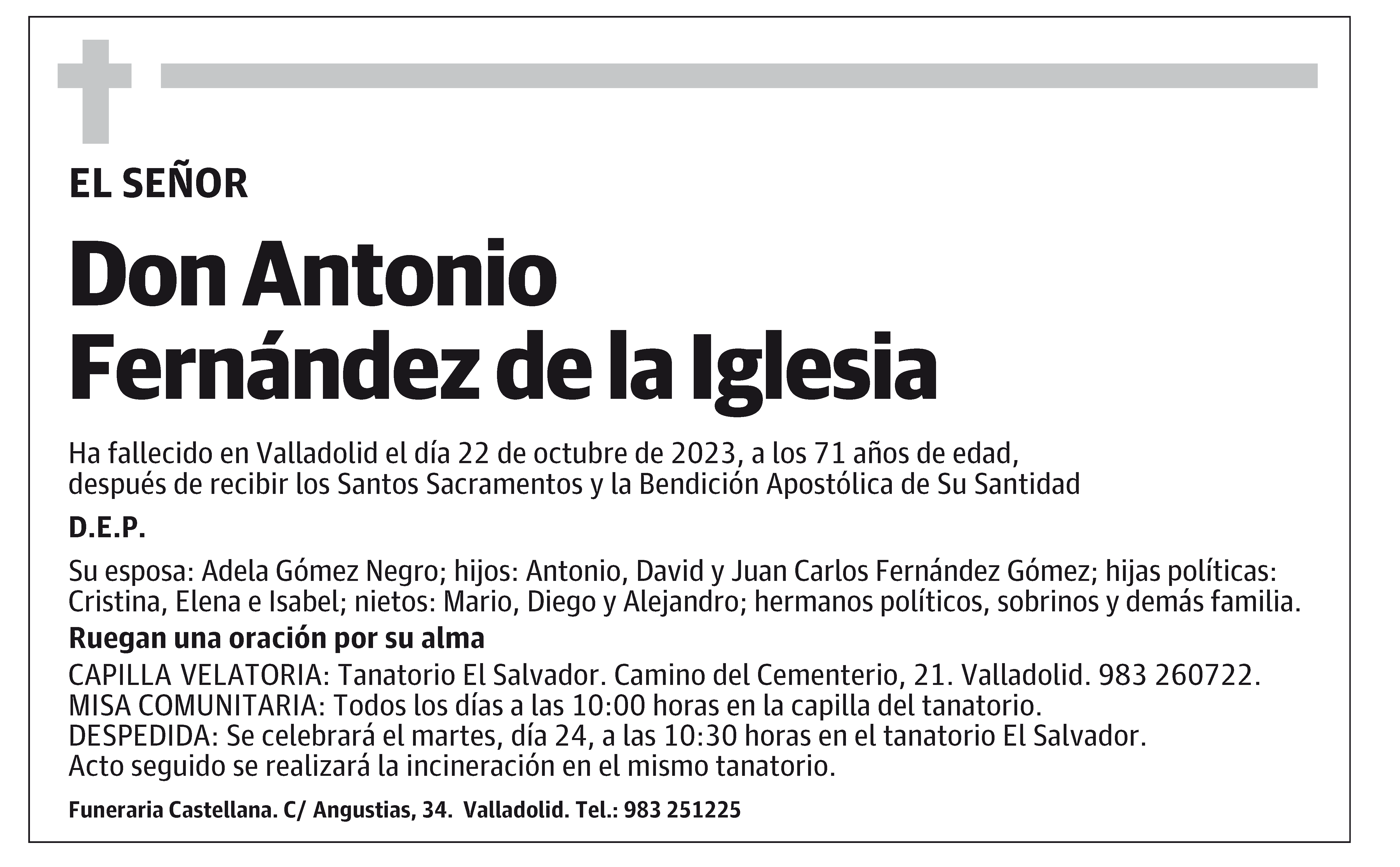 Antonio Fernández de la Iglesia