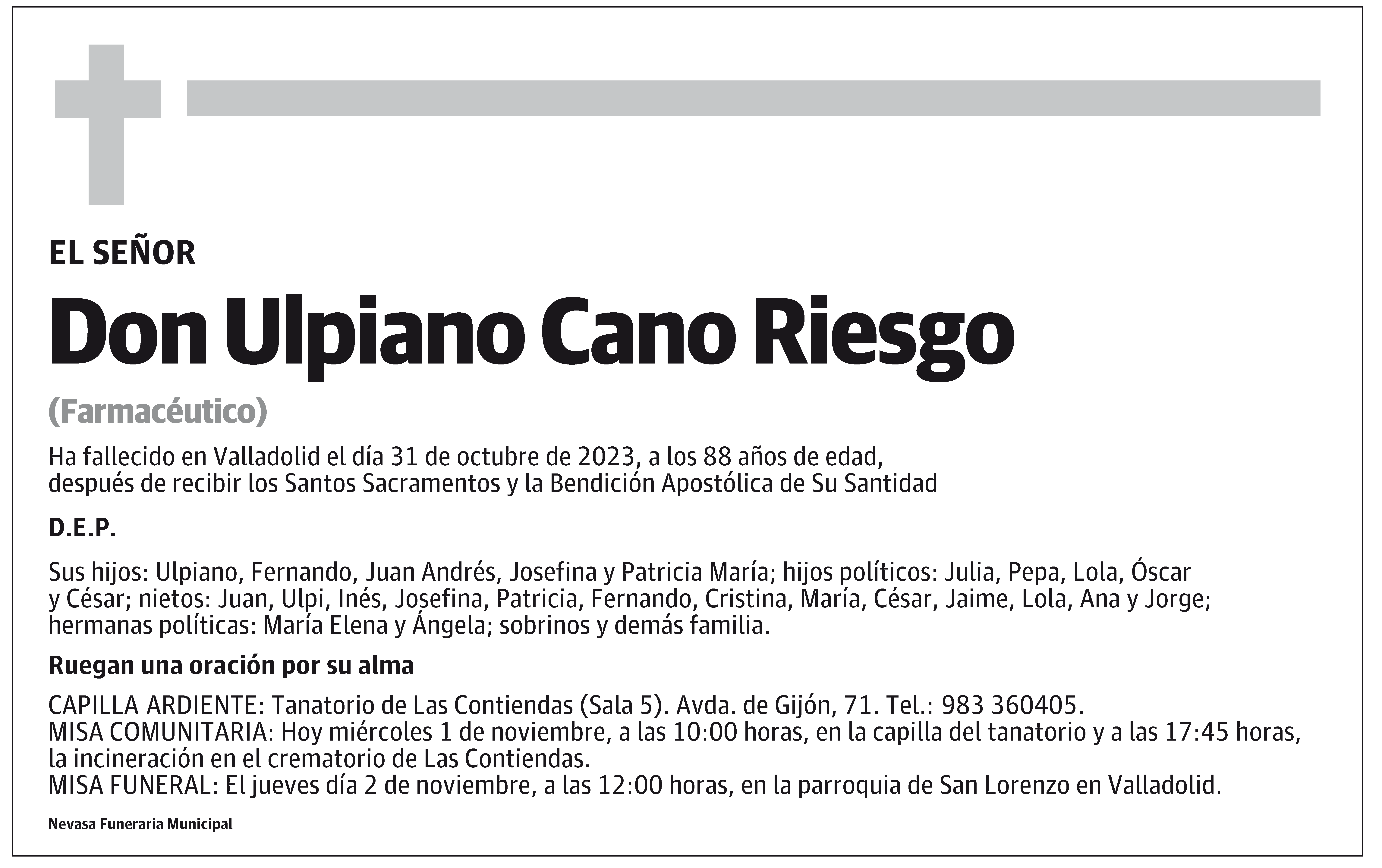 Ulpiano Cano Riesgo