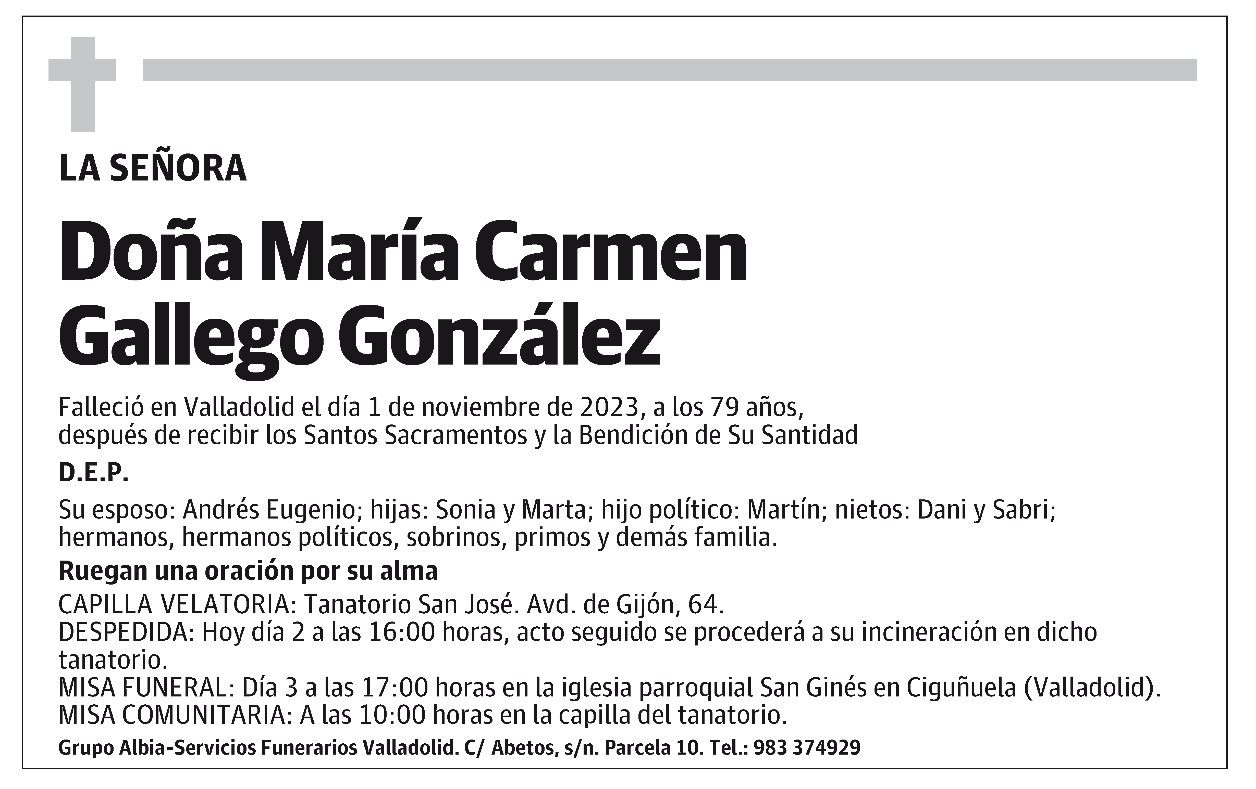 María Carmen Gallego González