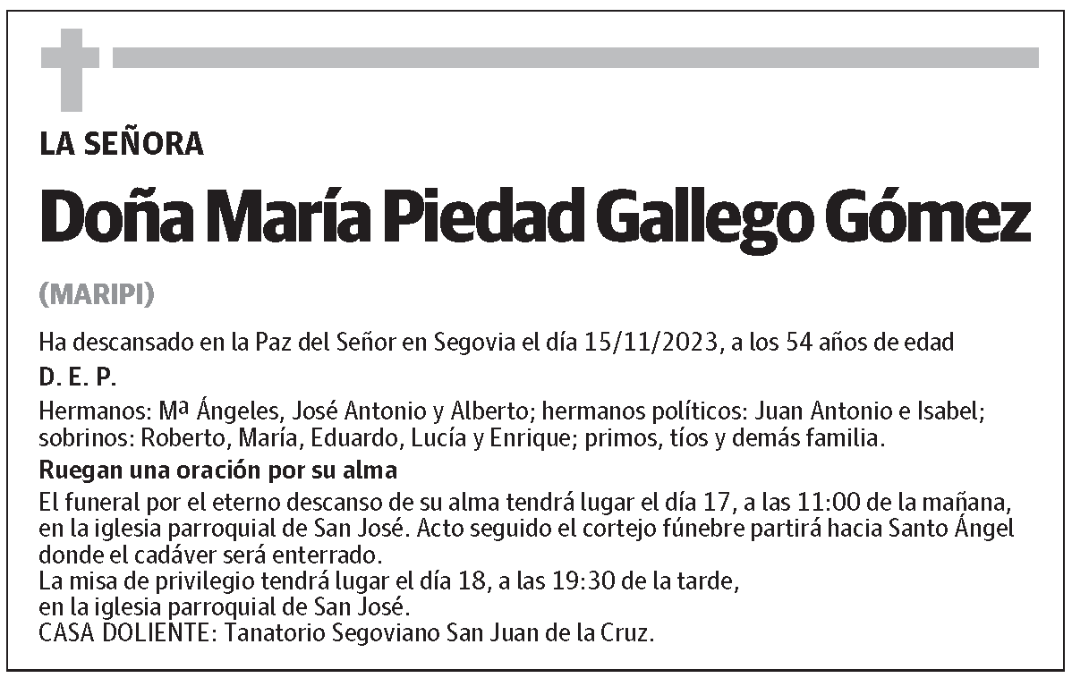María Piedad Gallego Gómez