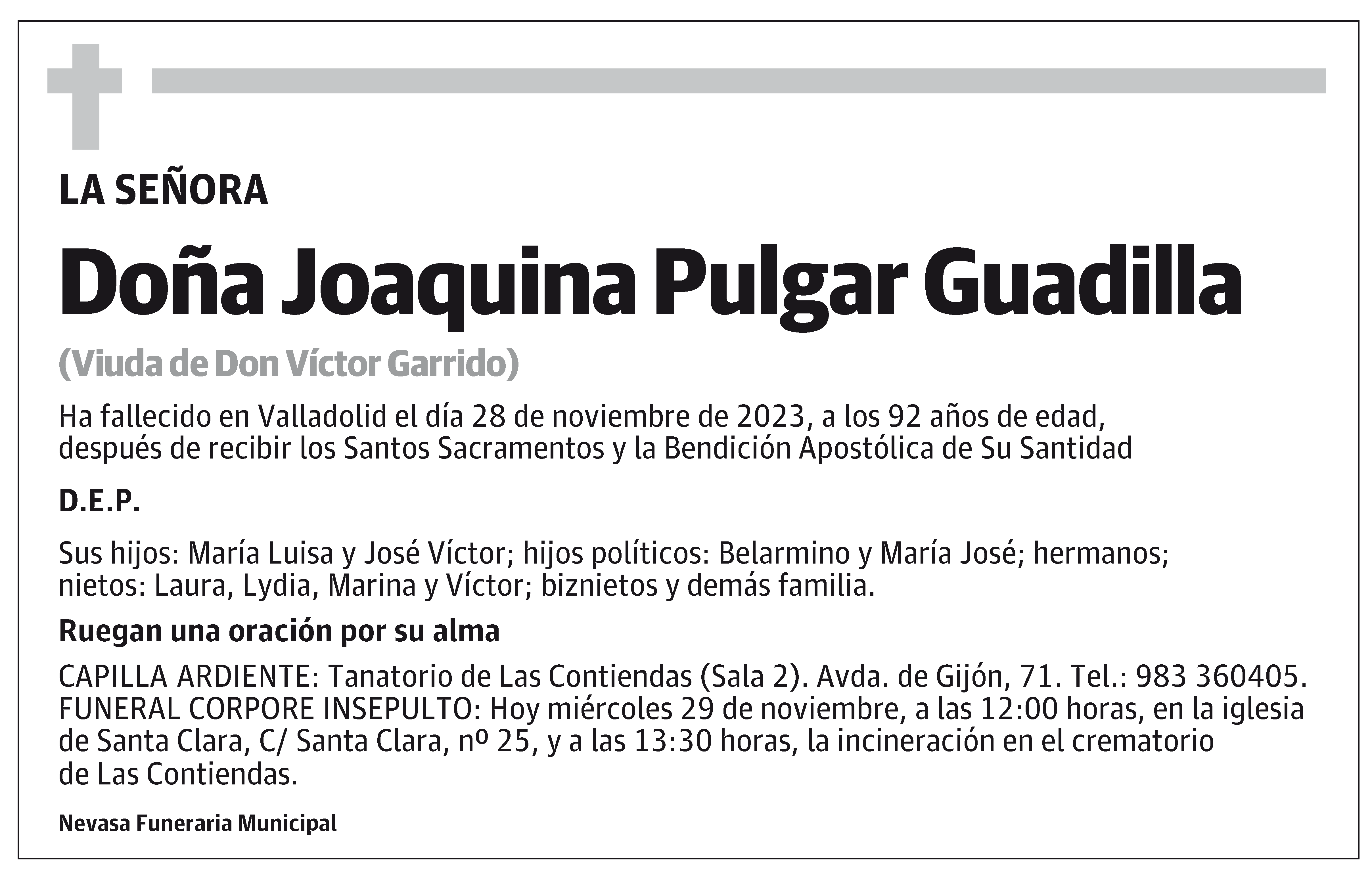 Joaquina Pulgar Guadilla