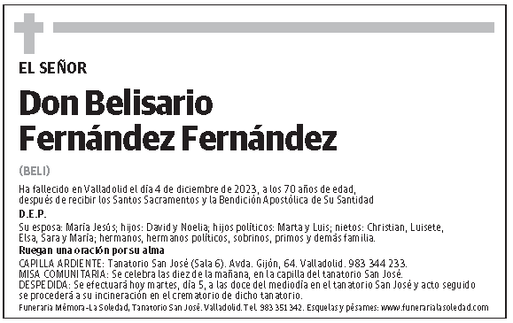 Belisario Fernández Fernández
